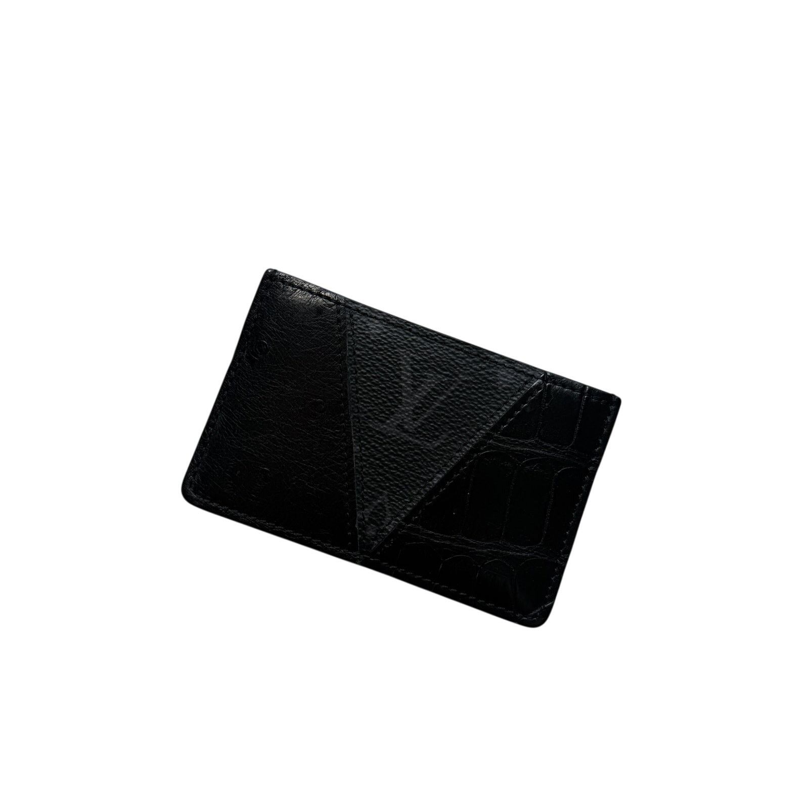 Louis Vuitton Louis Vuitton Exotic Eclipse Ostrich Embossed Card Holder Size ONE SIZE - 2 Thumbnail