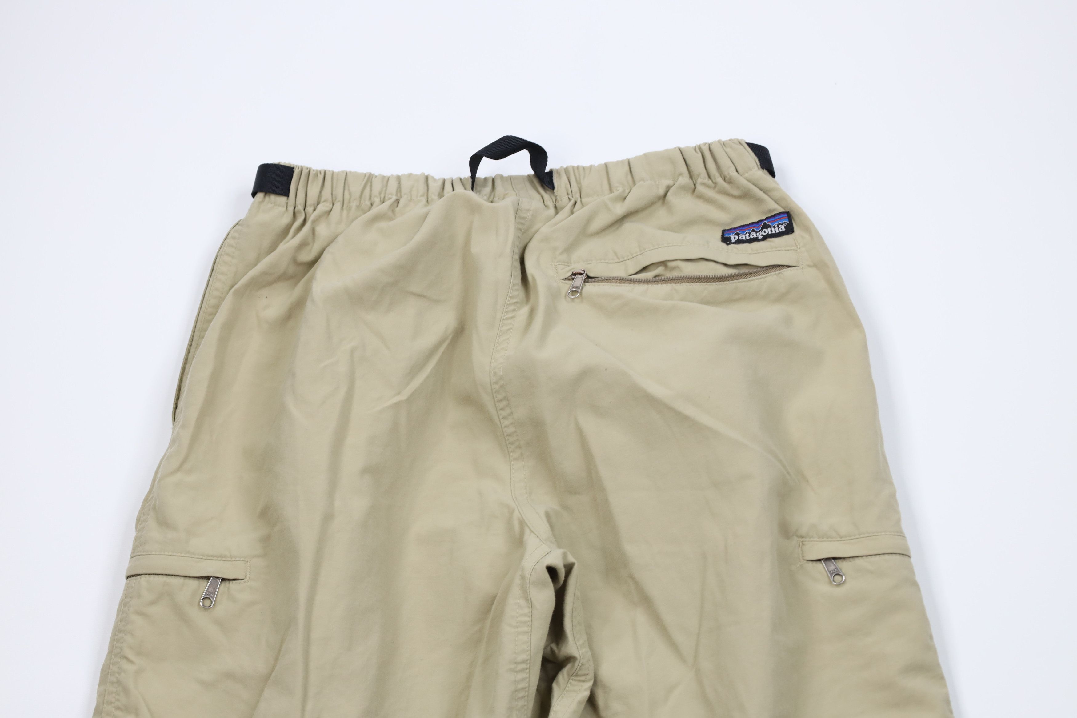 Patagonia Vintage 90s Patagonia Spell Out Belted Cargo Pants Beige Size US 30 / EU 46 - 13 Thumbnail