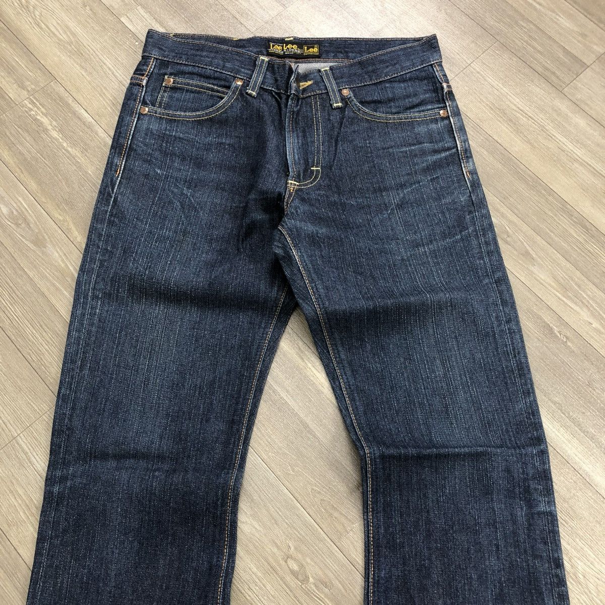 If Six Was Nine × Le Grande Bleu (L.G.B.) × Lee 🇯🇵 2000s Lee Riders Lgb Goa Distressed Bootcut Flared Jeans Size 28" / US 6 / IT 42 - 2 Thumbnail