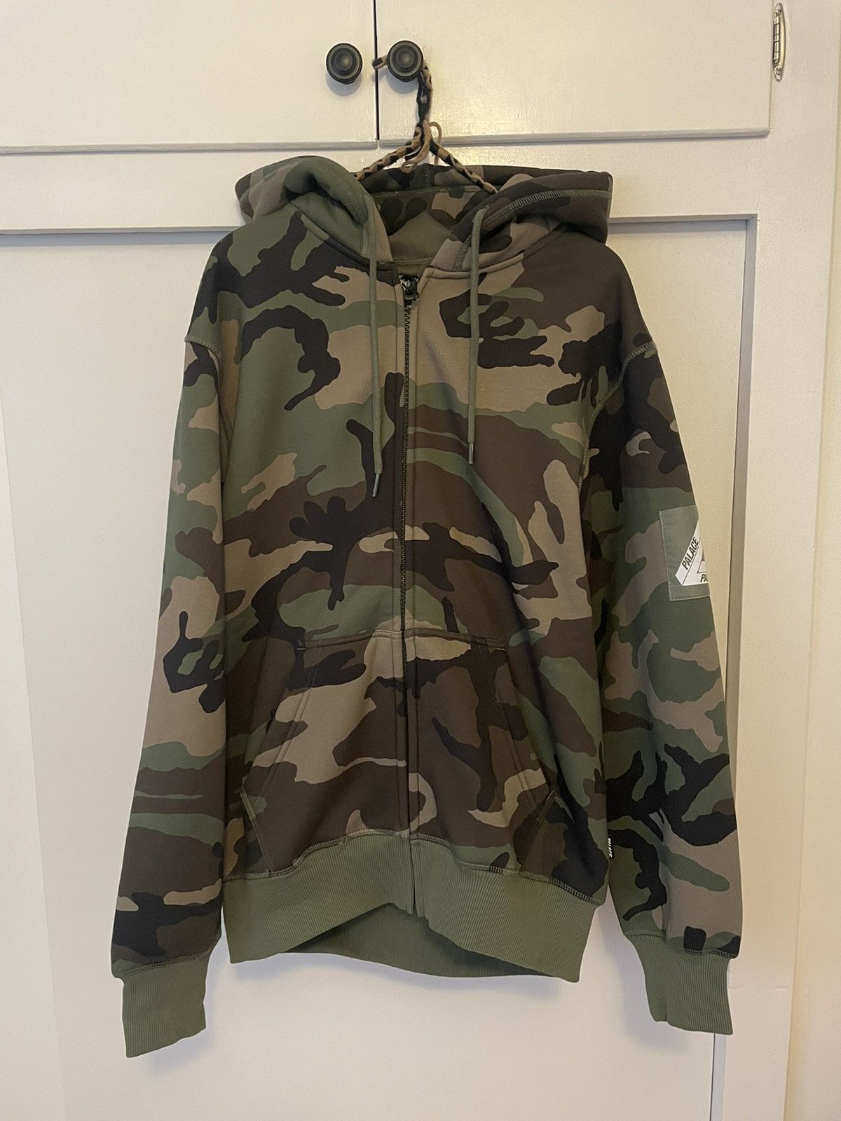 image of Palace Facemask Thermal Hood in Camo, Men's (Size Medium)