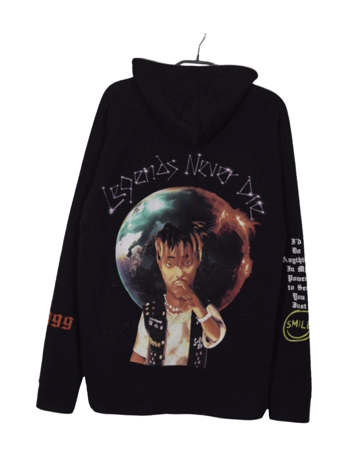 999 Club 999 Club X Juice Wrld Hoodie Legends Never Die Mens L Black Size US L / EU 52-54 / 3 - 1 Thumbnail