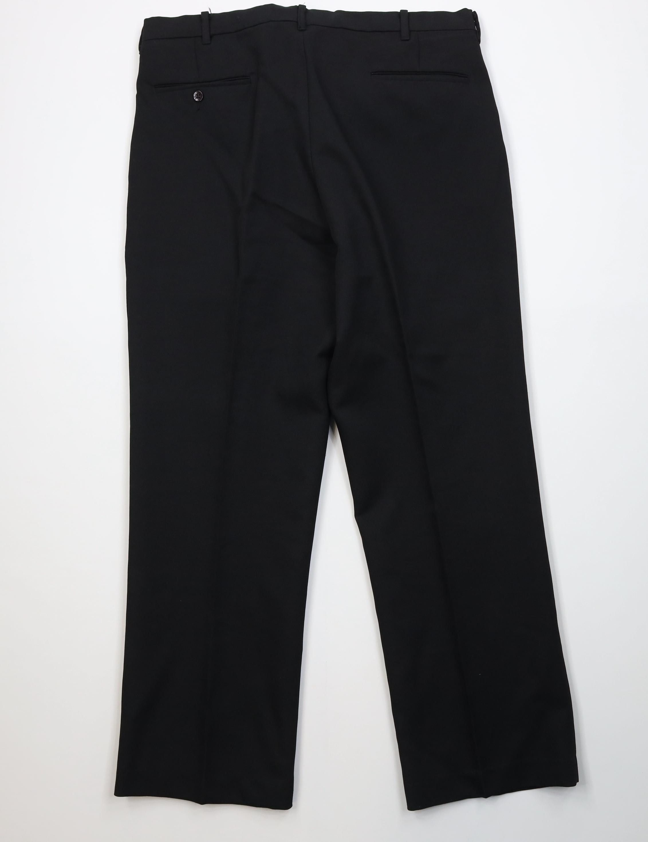Vintage Vintage 70s Streetwear Flared Wide Leg Chino Pants Black Size US 34 / EU 50 - 10 Thumbnail