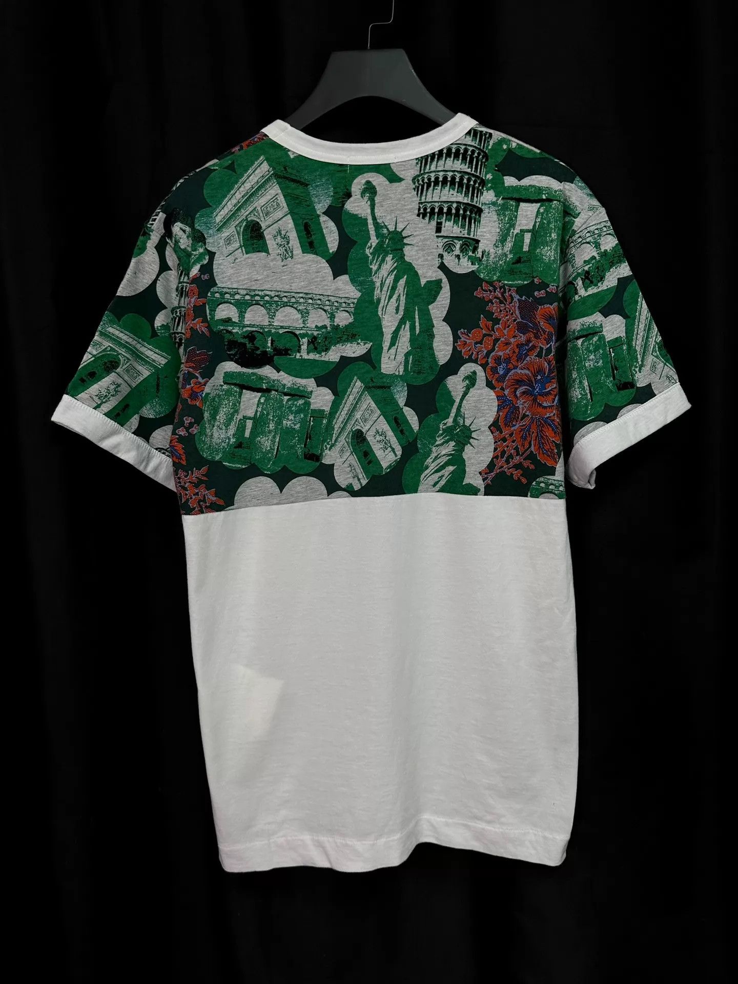 Comme des Garcons CDG 01ss Double Face Travel Tee White Cotton Panel NM Size US M / EU 48-50 / 2 - 2 Thumbnail