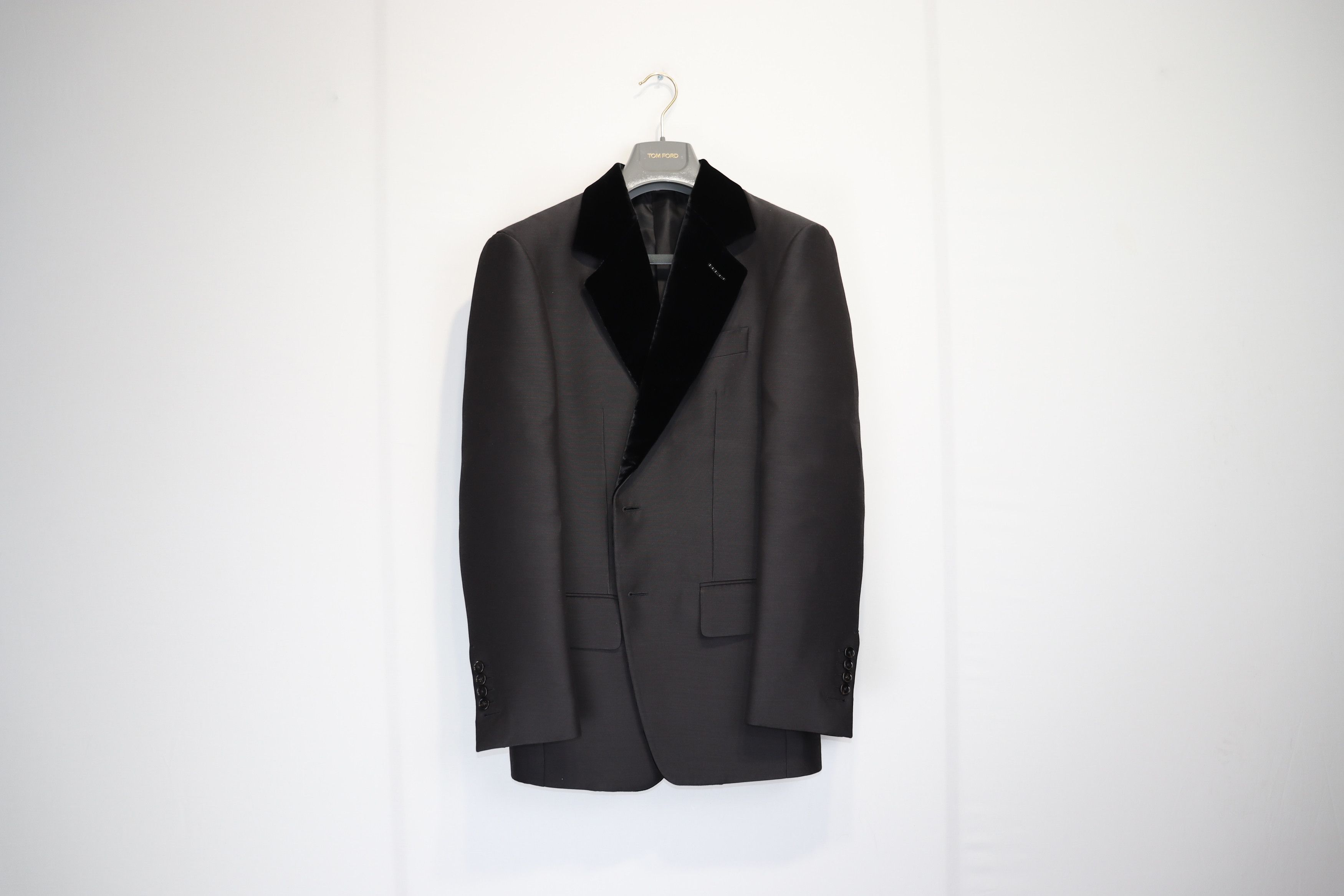 Tom Ford o1rshd1 Velvet Lapel Evening Suit in Black Size US S / EU 44-46 / 1 - 18 Thumbnail