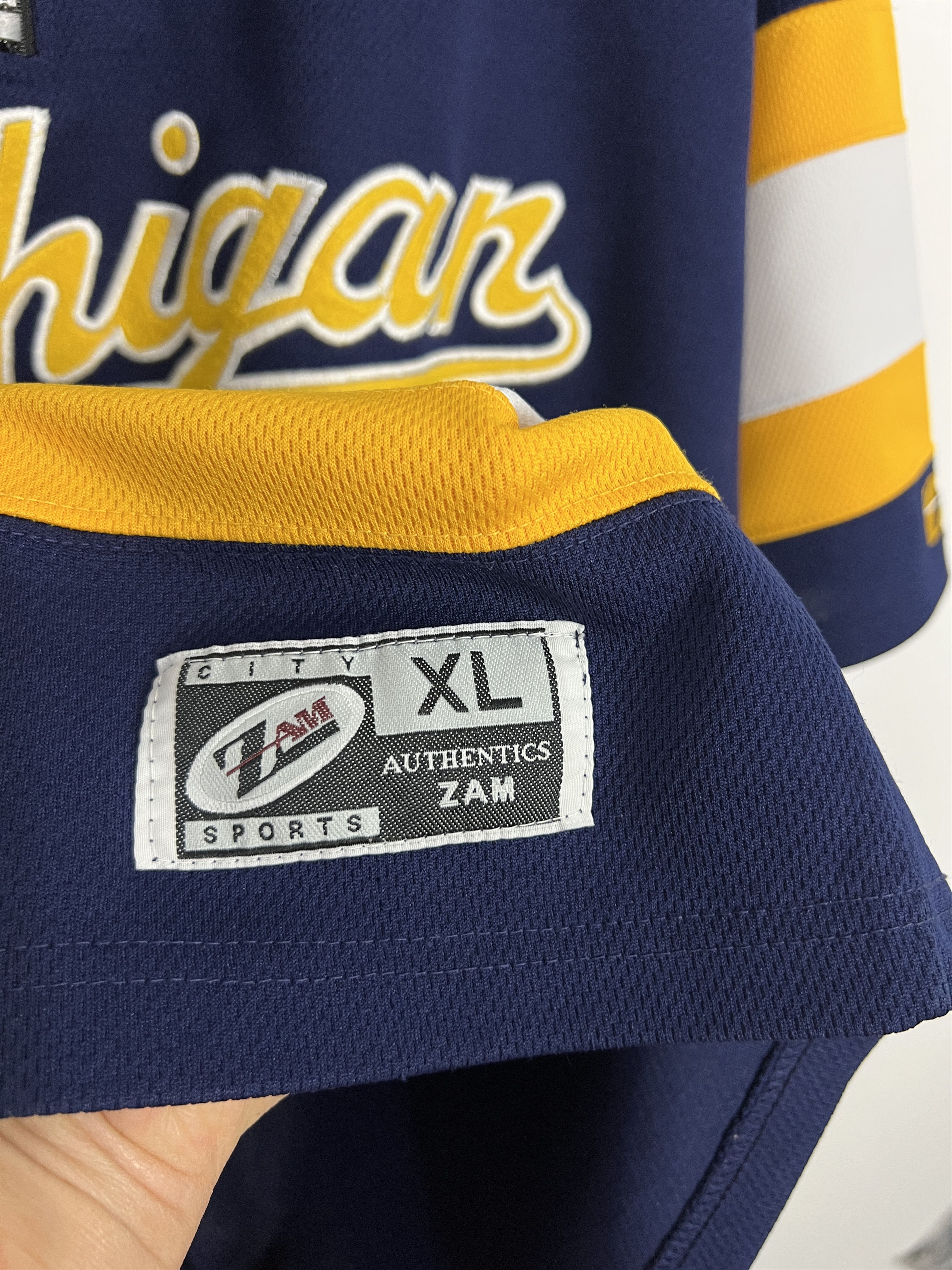 Vintage Michigan Wolverines NCAA Jersey Shirt Trikot Rare Size US XL / EU 56 / 4 - 5 Thumbnail