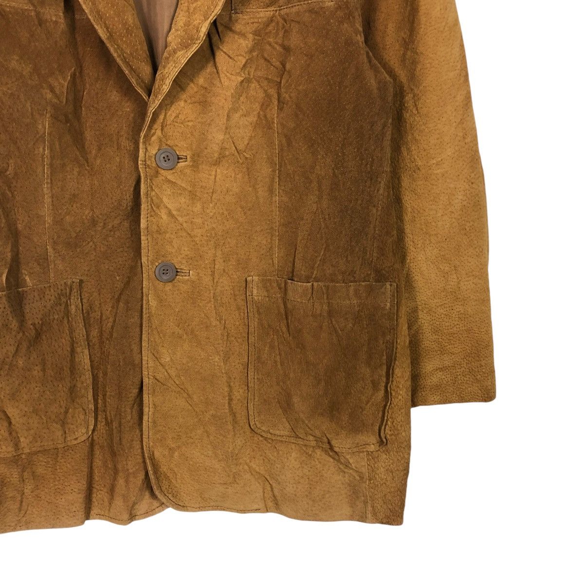 Japanese Brand 🔥VINTAGE GENUINE LEATHER JACKET VIVRE CLUB ISSEY MIYAKE Size US M / EU 48-50 / 2 - 7 Thumbnail