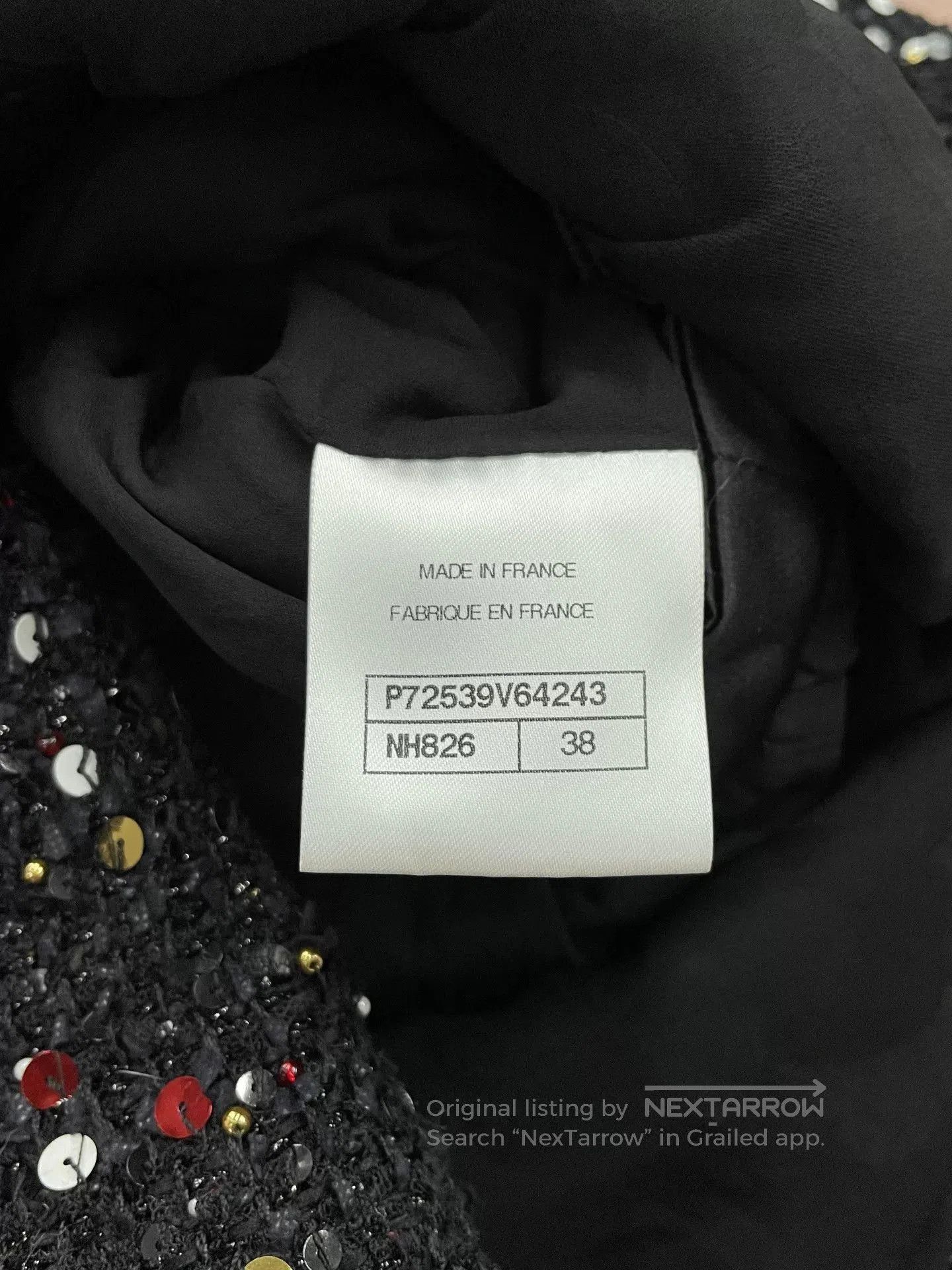 Chanel Chanel 22S Sequin Black Gold Dress. Size US 38 / EU 54 - 5 Thumbnail