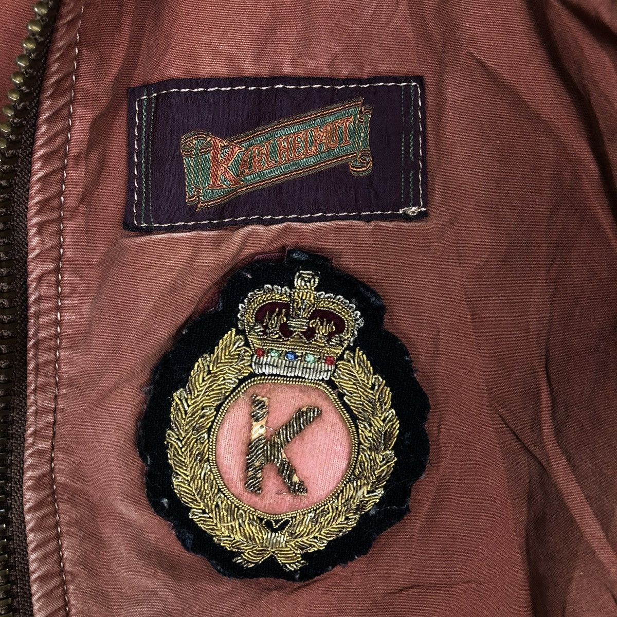 Japanese Brand 🔥VINTAGE BOMBER JACKET KARL HELMUT FULL PATCHES PARACHUTE Size US M / EU 48-50 / 2 - 20 Thumbnail