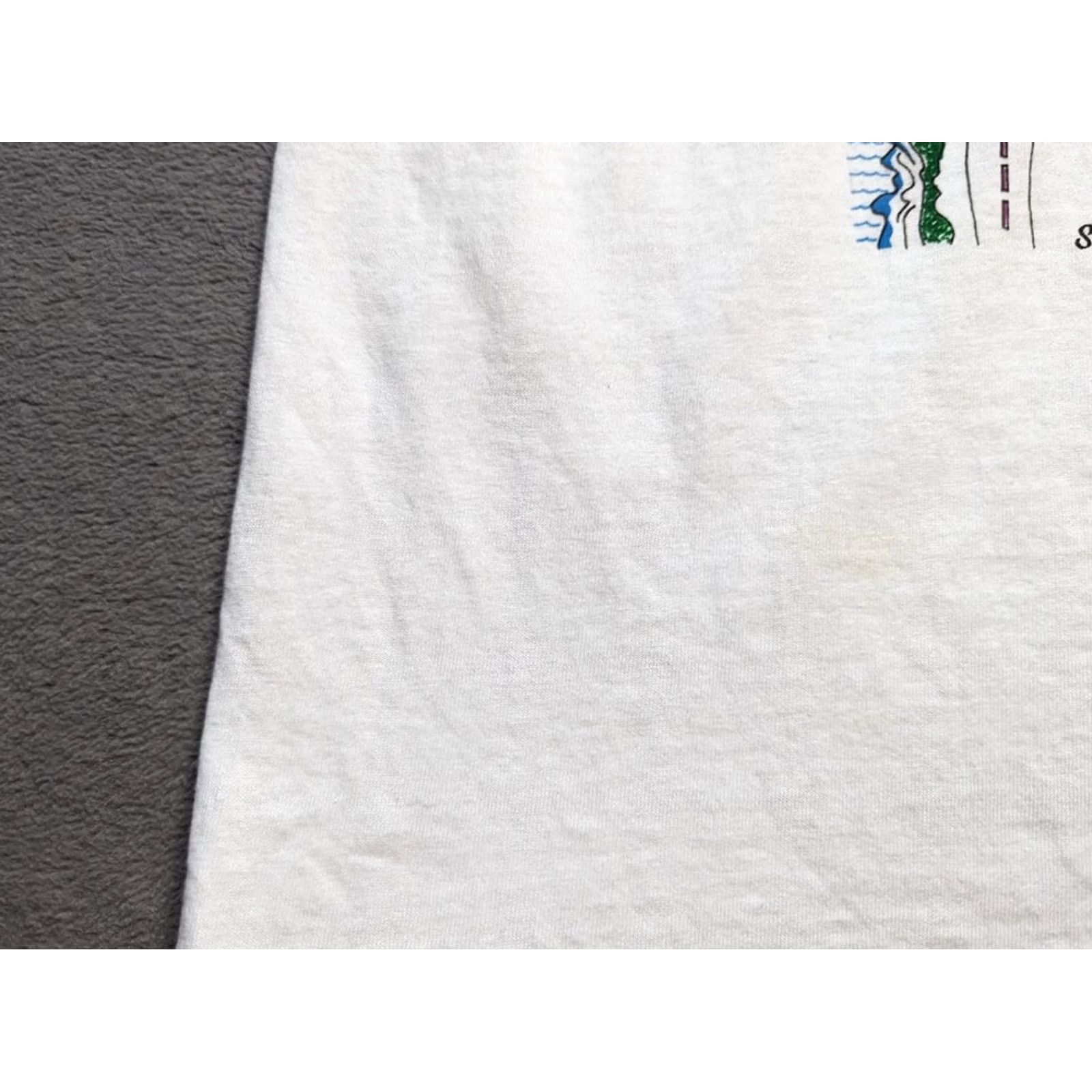 Vintage VINTAGE San Francisco white shirt Mens XL 1990s Cotton Short Sleeve USA Size US XL / EU 56 / 4 - 6 Thumbnail