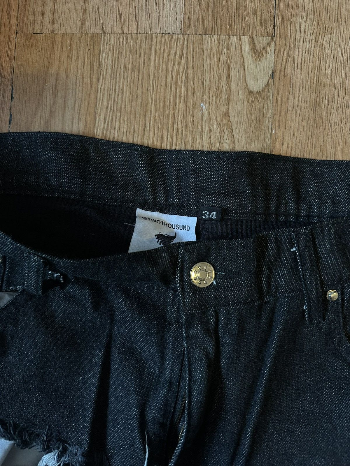 Designer × Vintage THORN DENIM PANTS Size US 34 / EU 50 - 1 Thumbnail