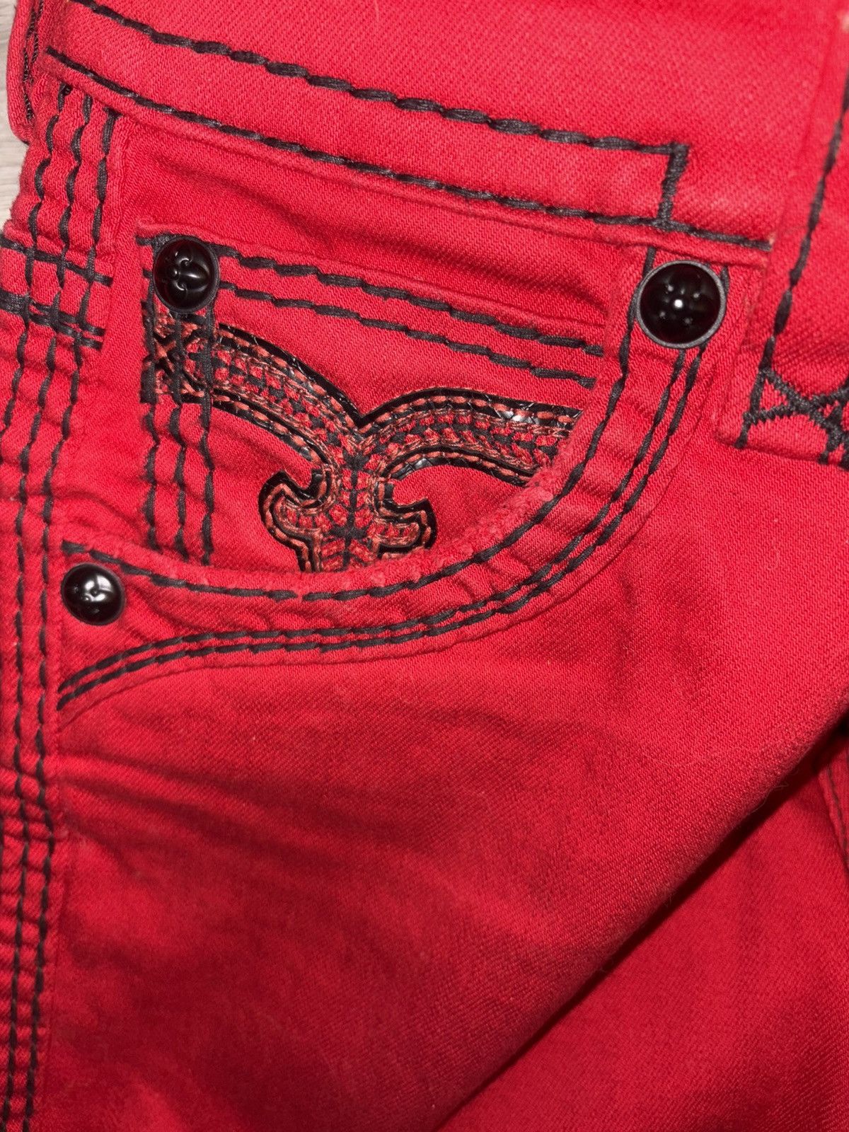 Rock Revival Rock Revival Red Jeans Size US 28 / EU 44 - 4 Thumbnail