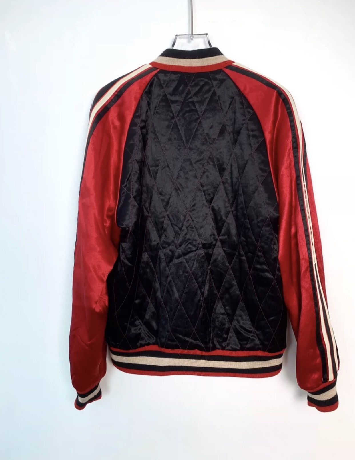 Gucci Gucci Logo Tiger Head Embroidered Two Wear Baseball Jacket Size US M / EU 48-50 / 2 - 3 Thumbnail