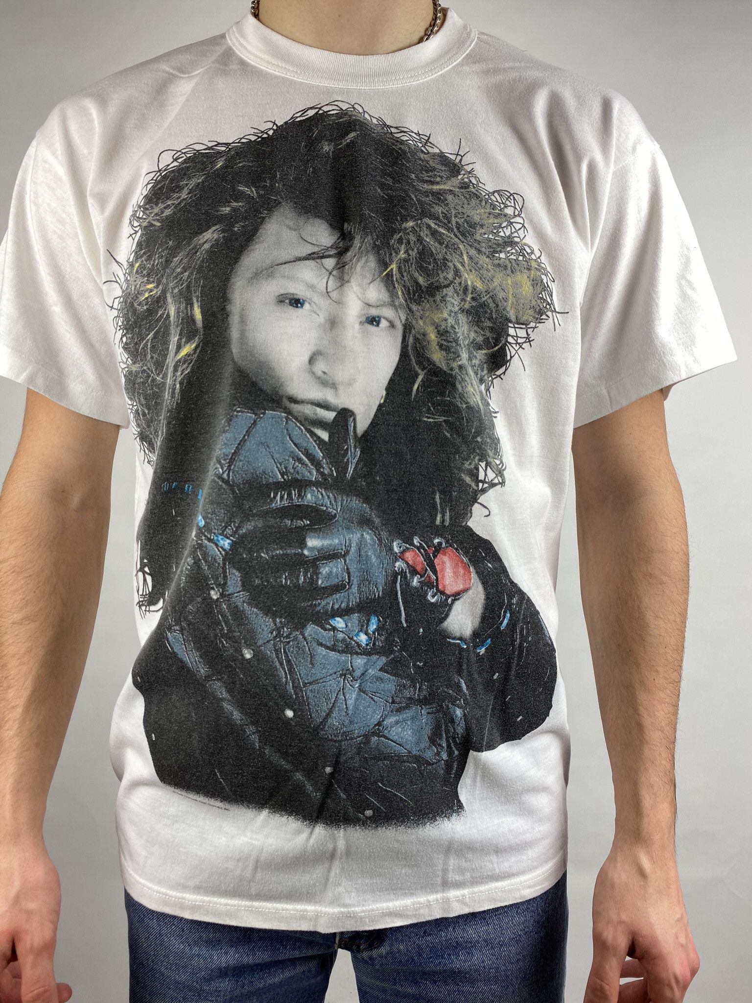 vintage 1988 bon jovi band t-shirt tee y2k streetwear single