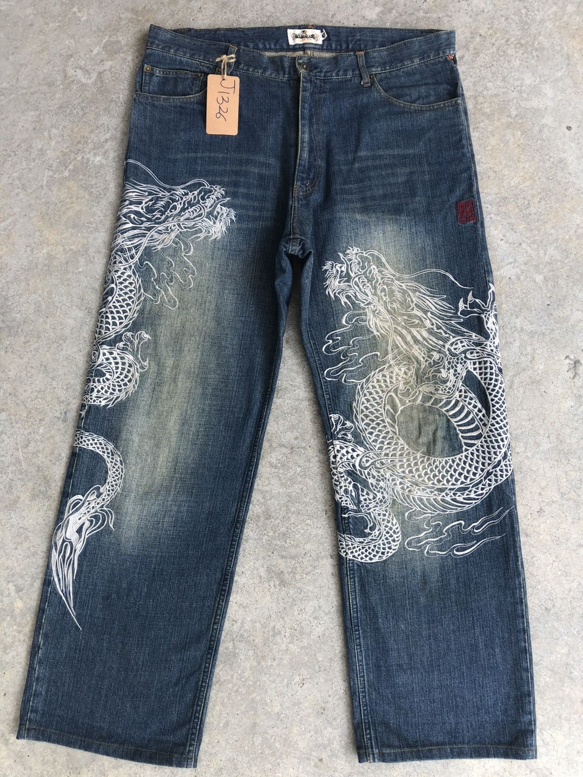 Karakuri Tamashii Karakuri Tamashii Embroidered Jeans Distressed Deni Size US 38 / EU 54 - 1 Thumbnail