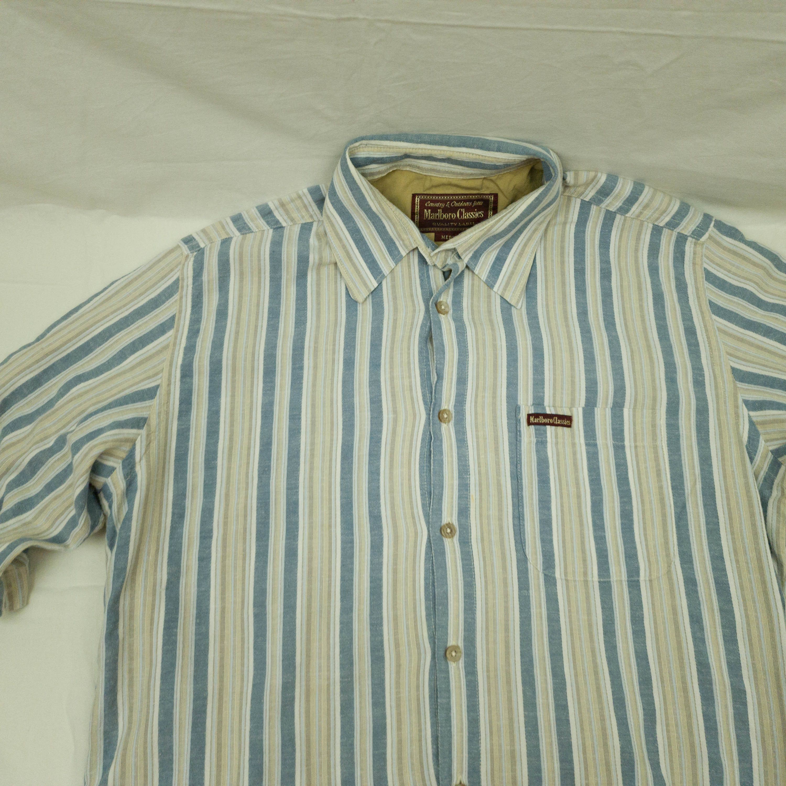 Marlboro Classics MARLBORO CLASSICS SHIRT SHORT SLEEVE LINEN COTTON SIZE M Size US M / EU 48-50 / 2 - 4 Thumbnail