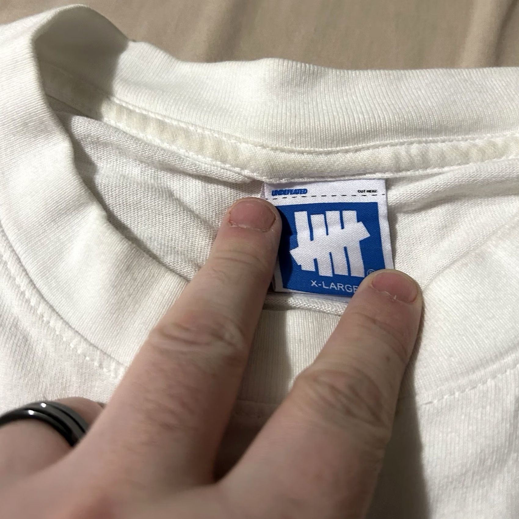 Undefeated Undefeated Spellout Shirt White XL Men T-Shirt Size XL Size US XL / EU 56 / 4 - 5 Thumbnail