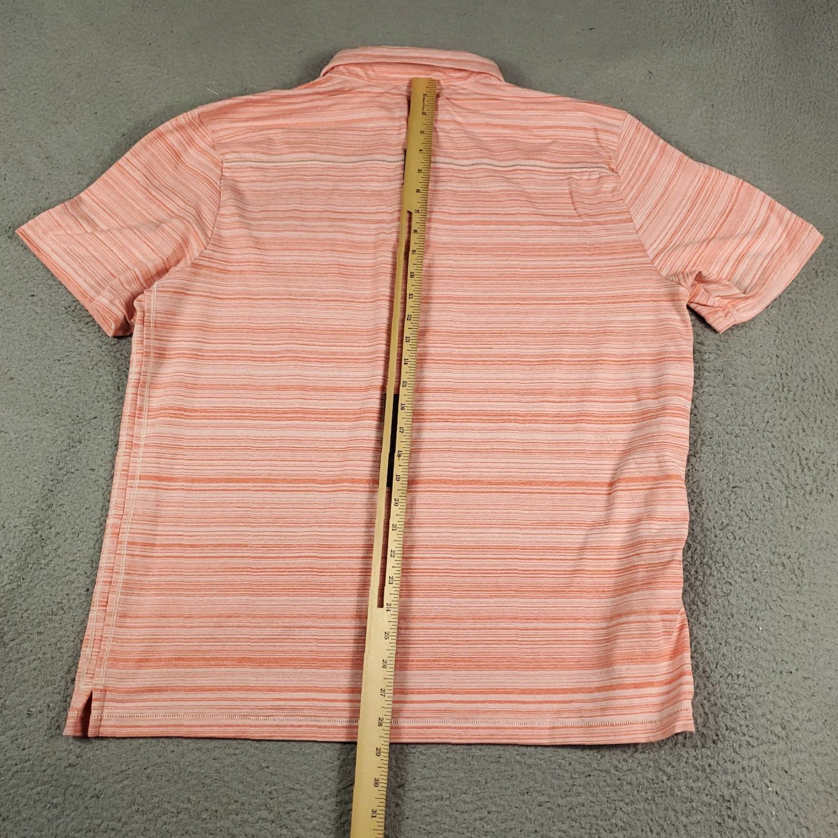 Tommy Bahama Tommy Bahama Polo Shirt Mens Large Orange Striped Casual Short Sleeve Activewear Size US L / EU 52-54 / 3 - 3 Thumbnail