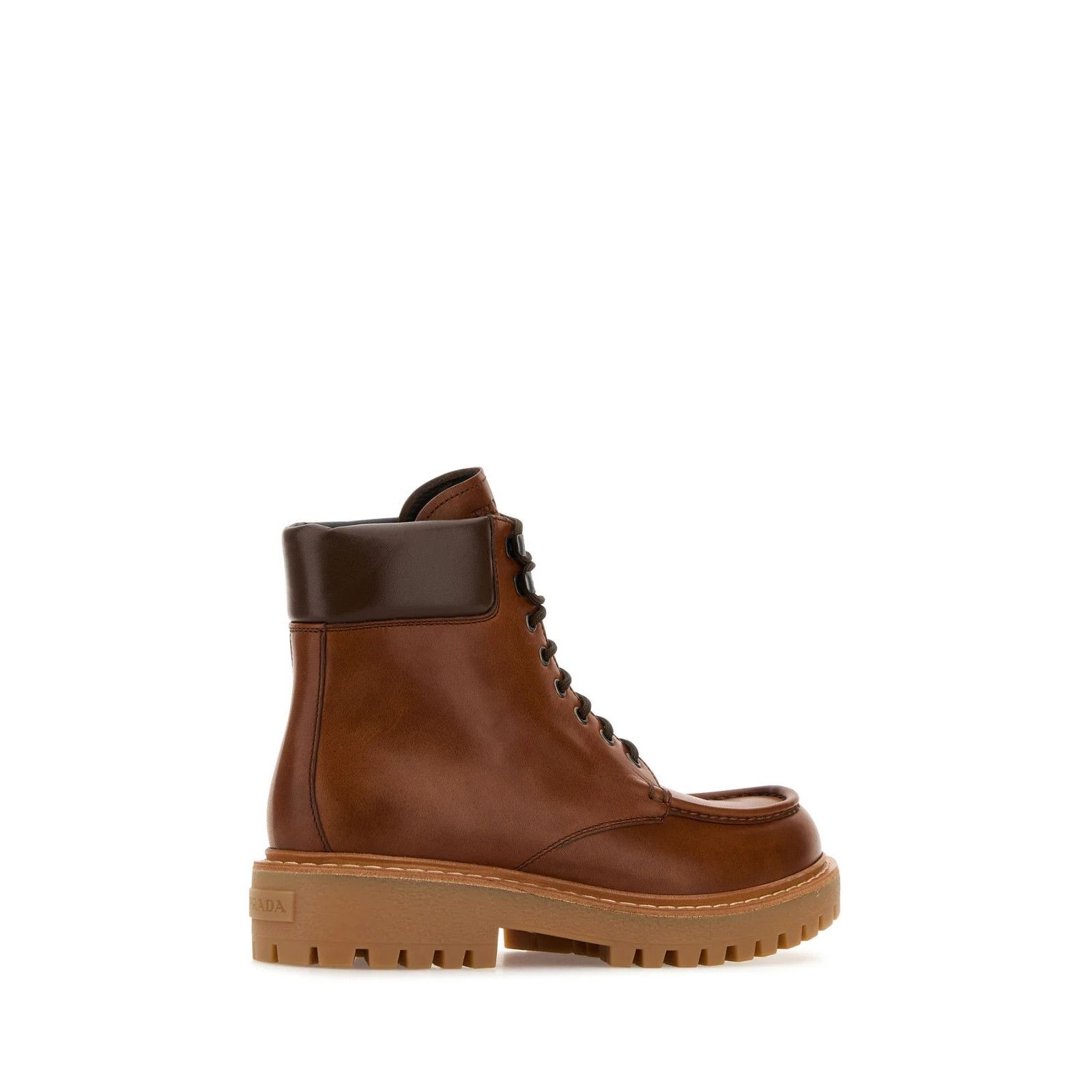 Prada PRADA Caramel Leather Ankle Boots New And Authentic (Men's s Size US 7.5 / EU 40-41 - 3 Thumbnail