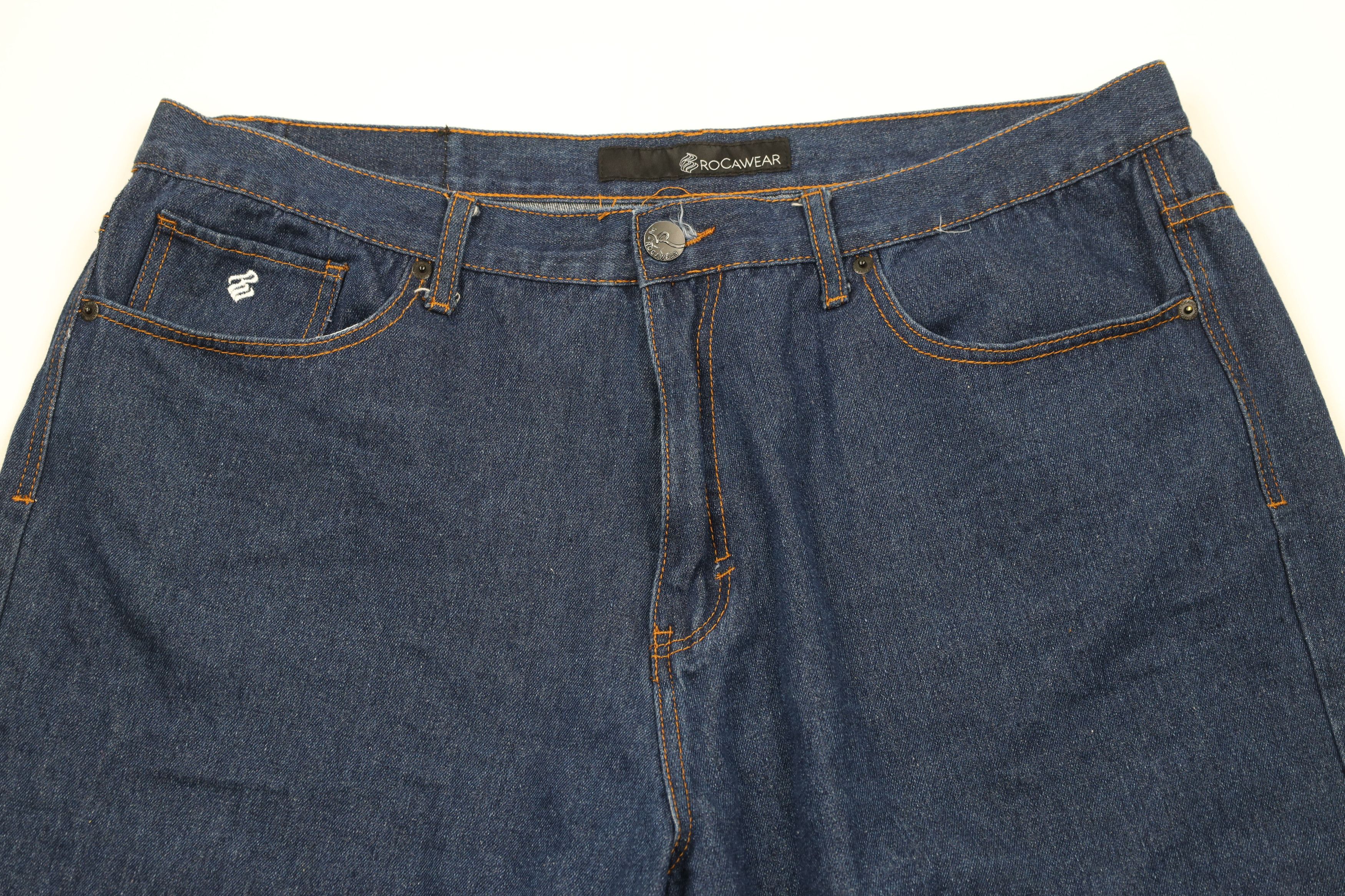 Rocawear × Vintage Vintage Rocawear Relaxed Fit Hip Hop Denim Jean Shorts Blue Size US 40 / EU 56 - 2 Thumbnail