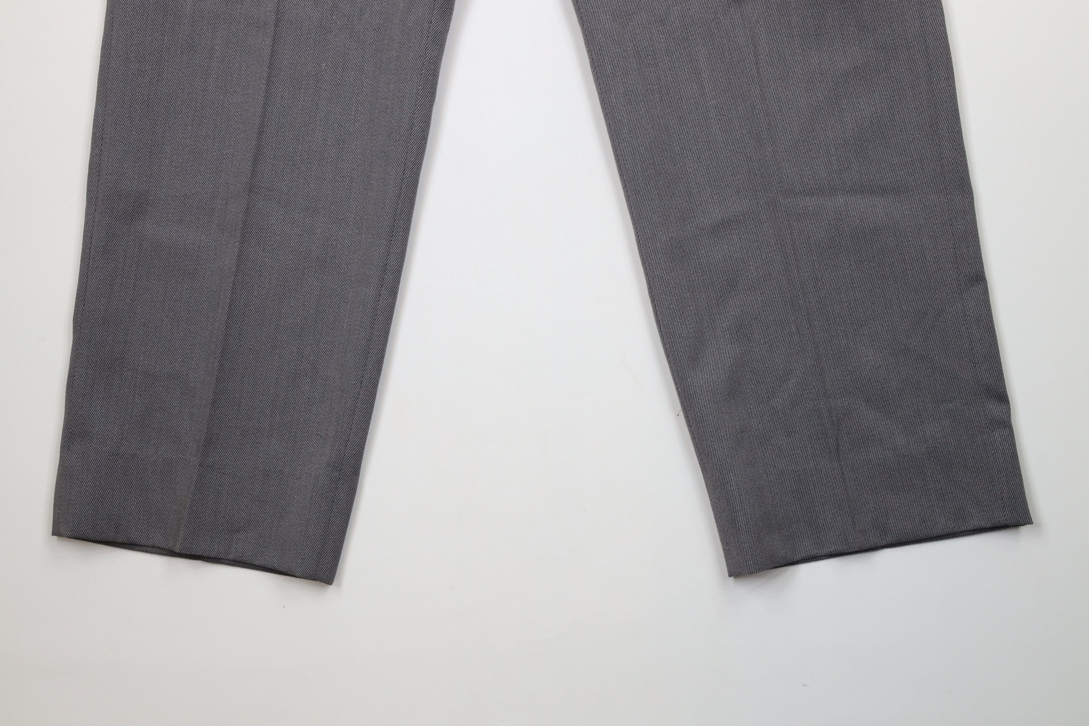 Vintage Vintage 70s Streetwear Ribbed Wide Leg Chino Pants Gray Size US 34 / EU 50 - 4 Thumbnail