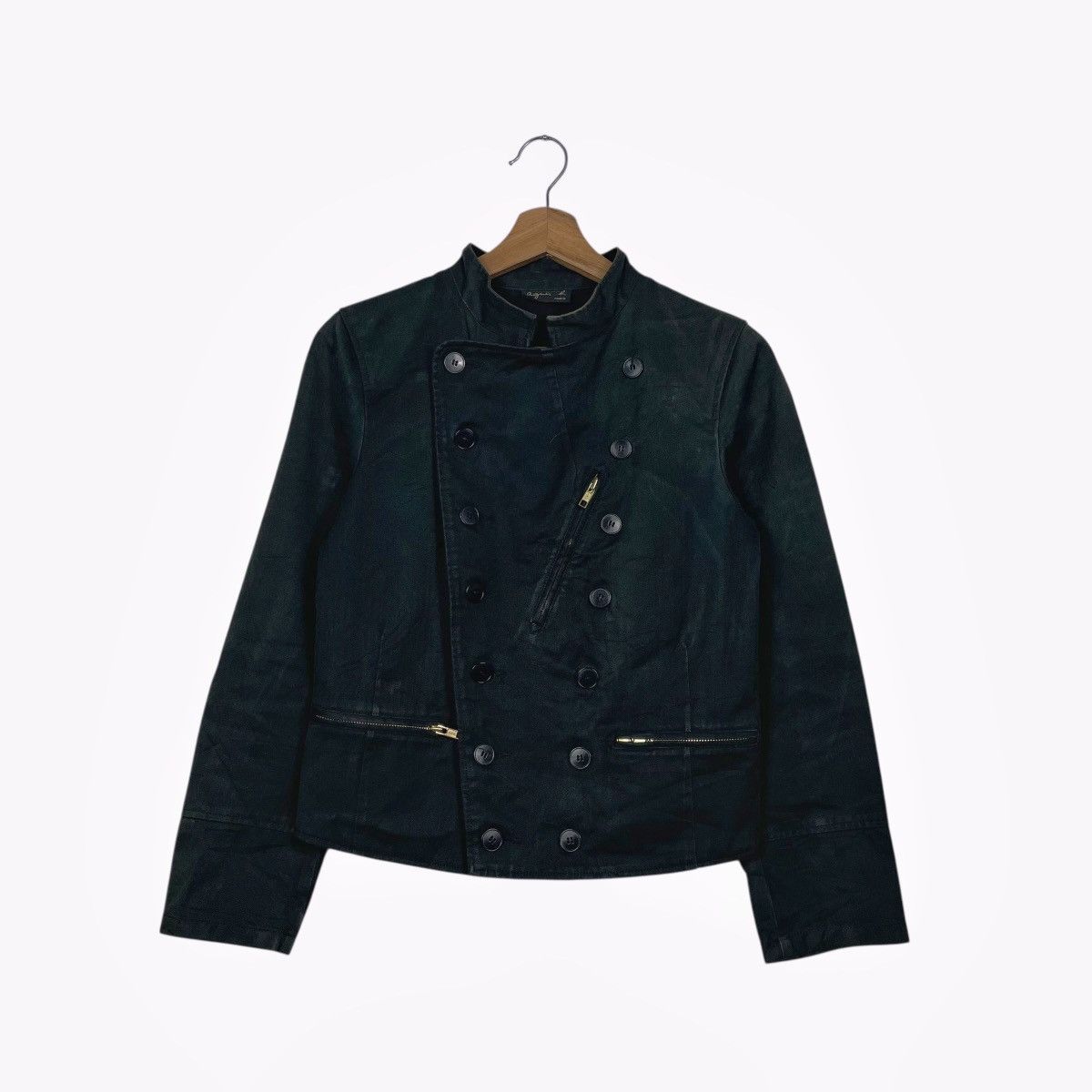 agnes b. Agnes B Double Breasted Crop Jacket Size XS / US 0-2 / IT 36-38 - 1 Thumbnail