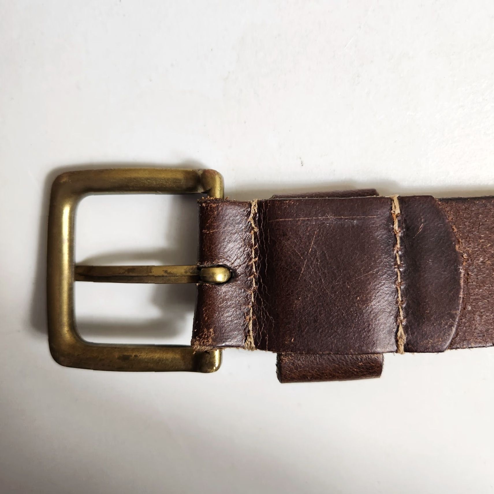 Vintage VINTAGE Remington Belt Mens Leather Brown 12 GA Western Buckle Adjustable 50 52 3X Brass Hardware Size ONE SIZE - 3 Thumbnail