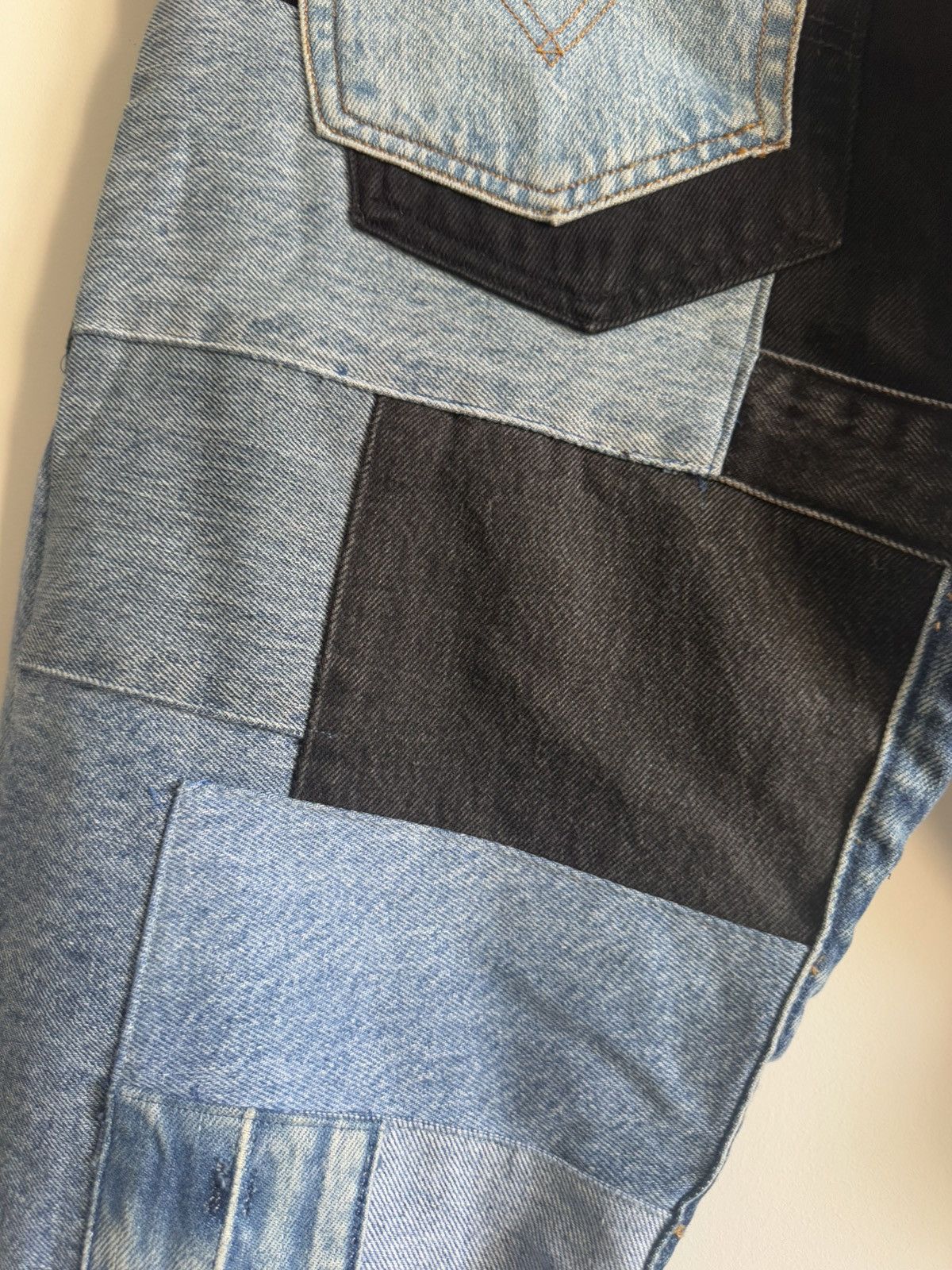Levi's Custom recycled Levis jeans patchwork denim Size US 32 / EU 48 - 8 Thumbnail
