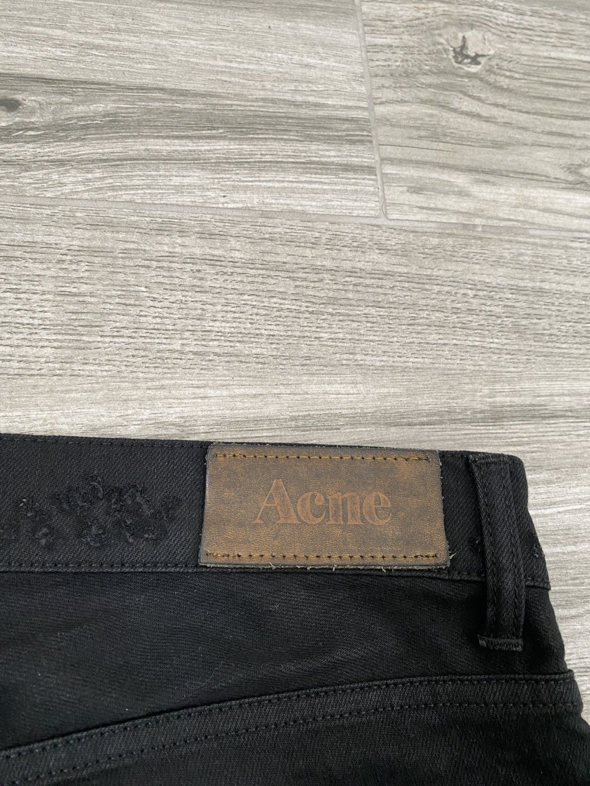 ACNE STUDIOS ROC CASH Denim Jeans Washed Distressed Black Size store 31