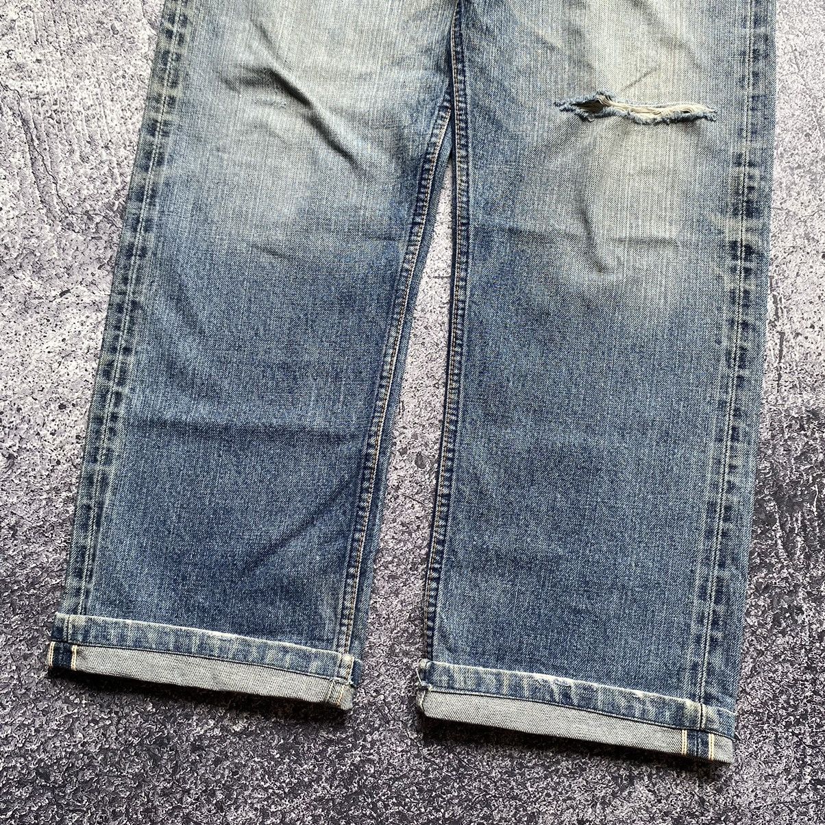 Levi's Rare Vintage💥 LEVIS 501 Big E Distressed Selvedge Jeans Size US 33 - 4 Thumbnail