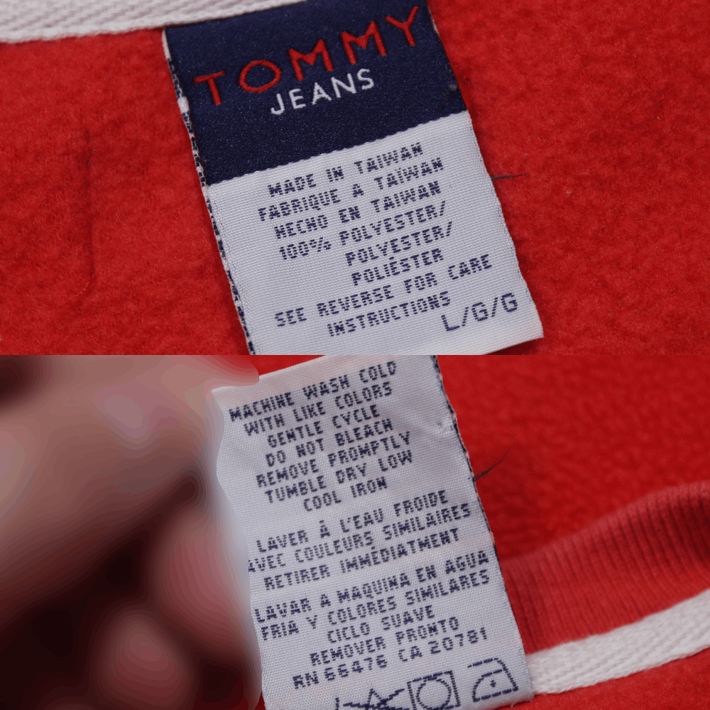 Tommy Hilfiger 90S Logo Fleece Sweatshirt Size US L / EU 52-54 / 3 - 7 Thumbnail