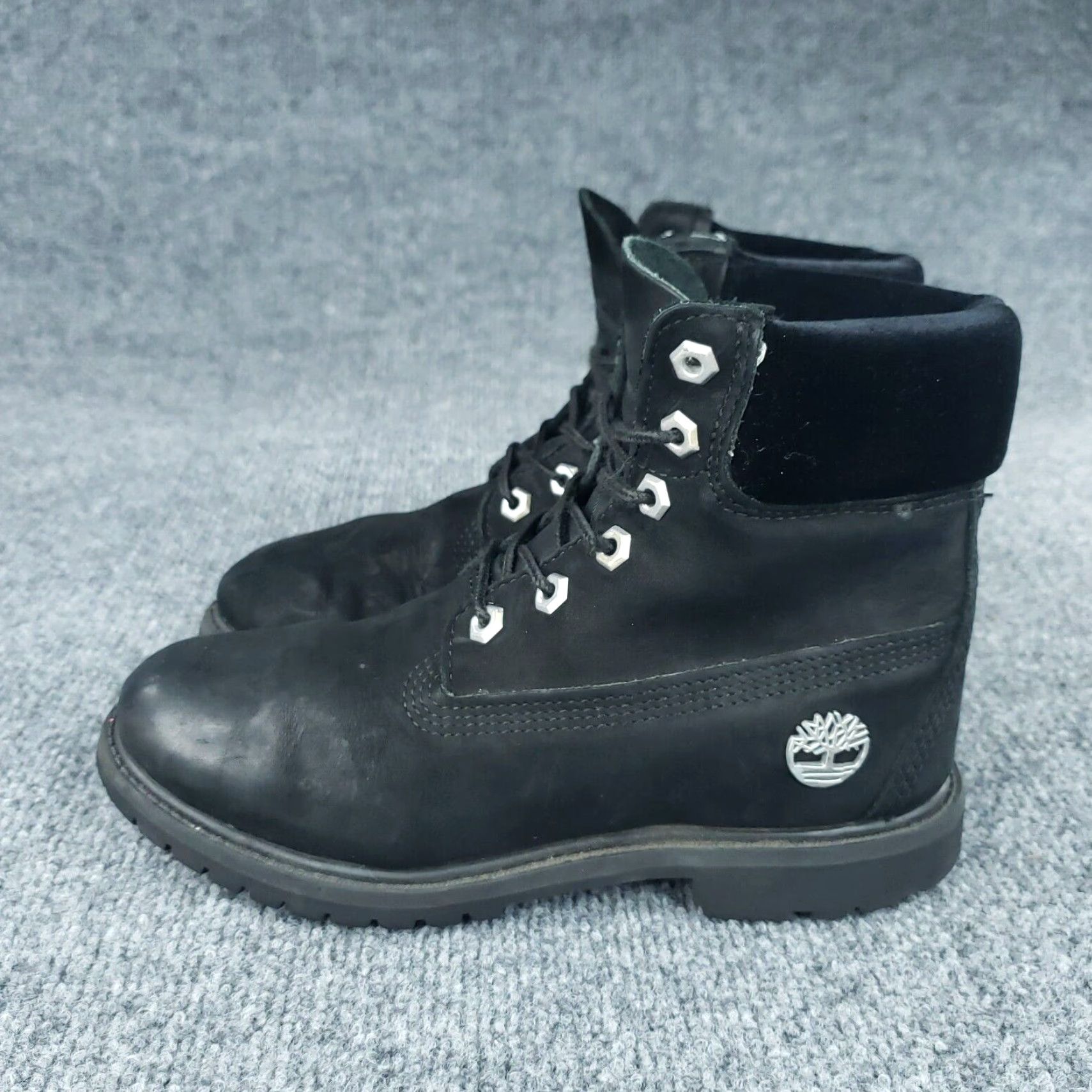 Timberland Timberland Waterproof Boots Womens Black Leather Velvet Size 6 Size US 4 / IT 34 - 3 Thumbnail