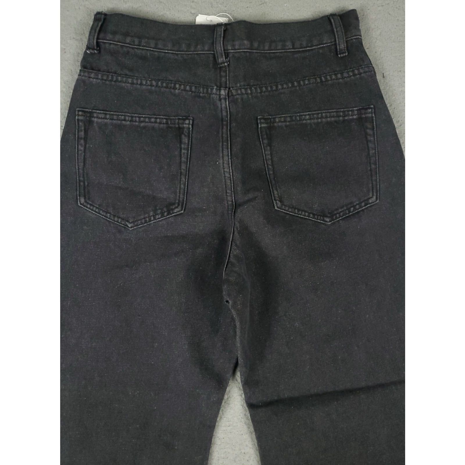 Vintage Atmos Jeans Women's Relaxed Wide-Leg Jeans Size 27x26 Gray Denim 5-Pocket Modern Classic Size 27" / US 4 / IT 40 - 7 Thumbnail