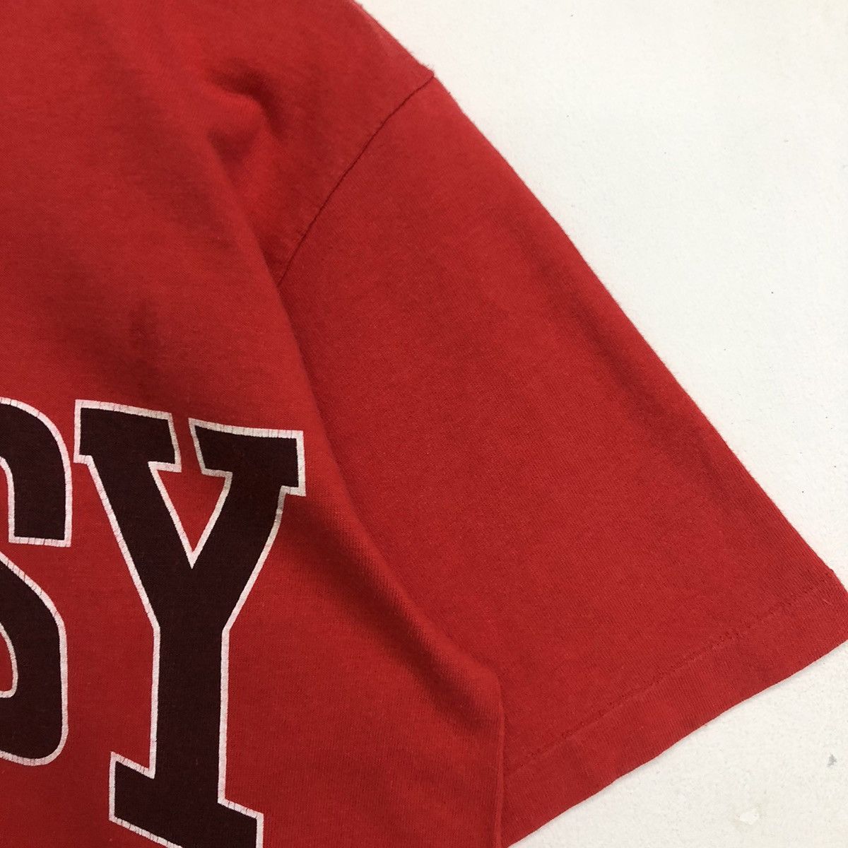 Stussy × Vintage Vintage Stussy Spellout Burly threads Double Side Tshirt Size US M / EU 48-50 / 2 - 5 Thumbnail