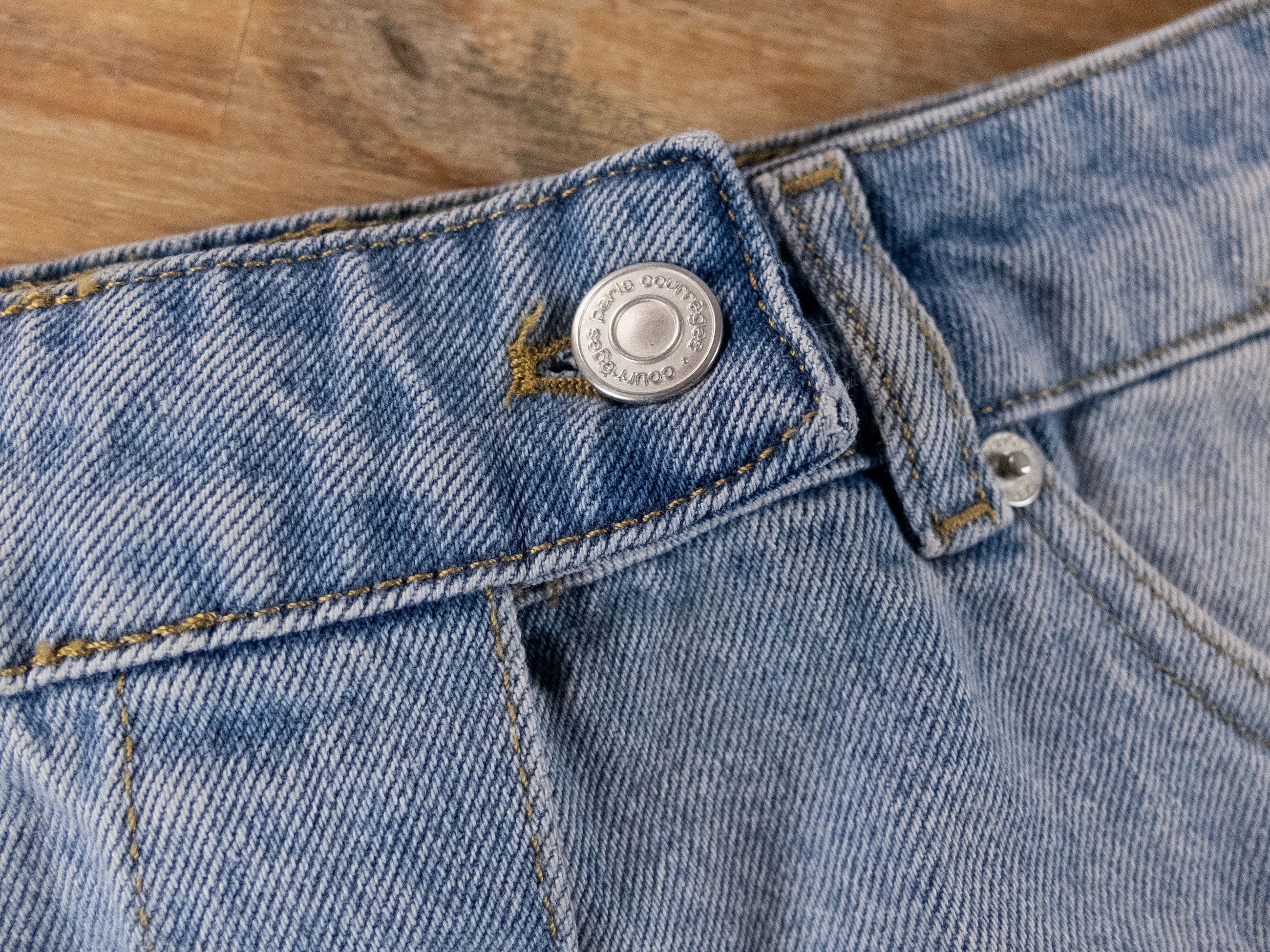 Courreges COURREGES Trucker Strap blue denim mini skirt 4 36 Size 26" / US 2 / IT 38 - 6 Thumbnail
