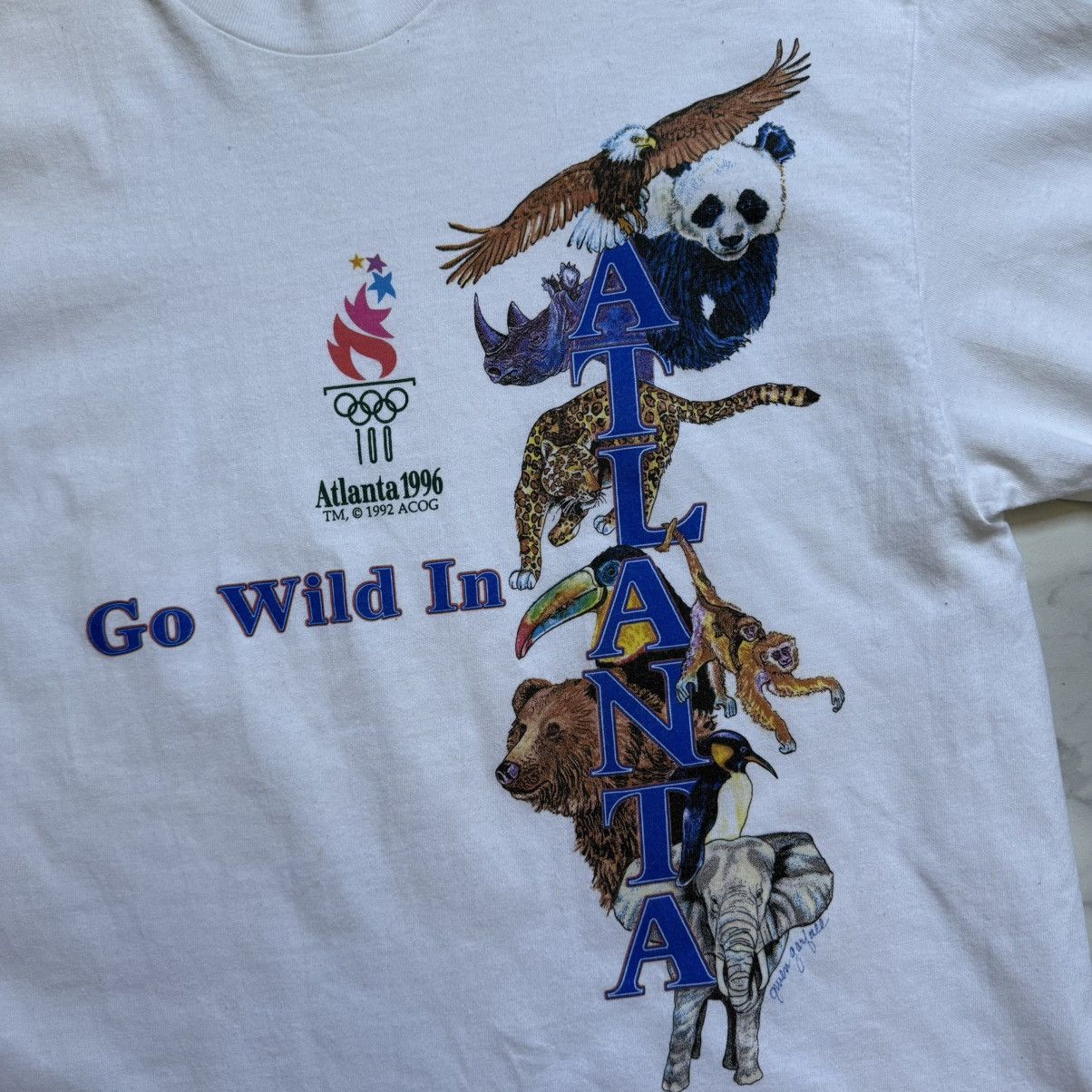 Vintage Vintage Go Wild In Atlanta ACOG T-Shirt Size US L / EU 52-54 / 3 - 4 Thumbnail