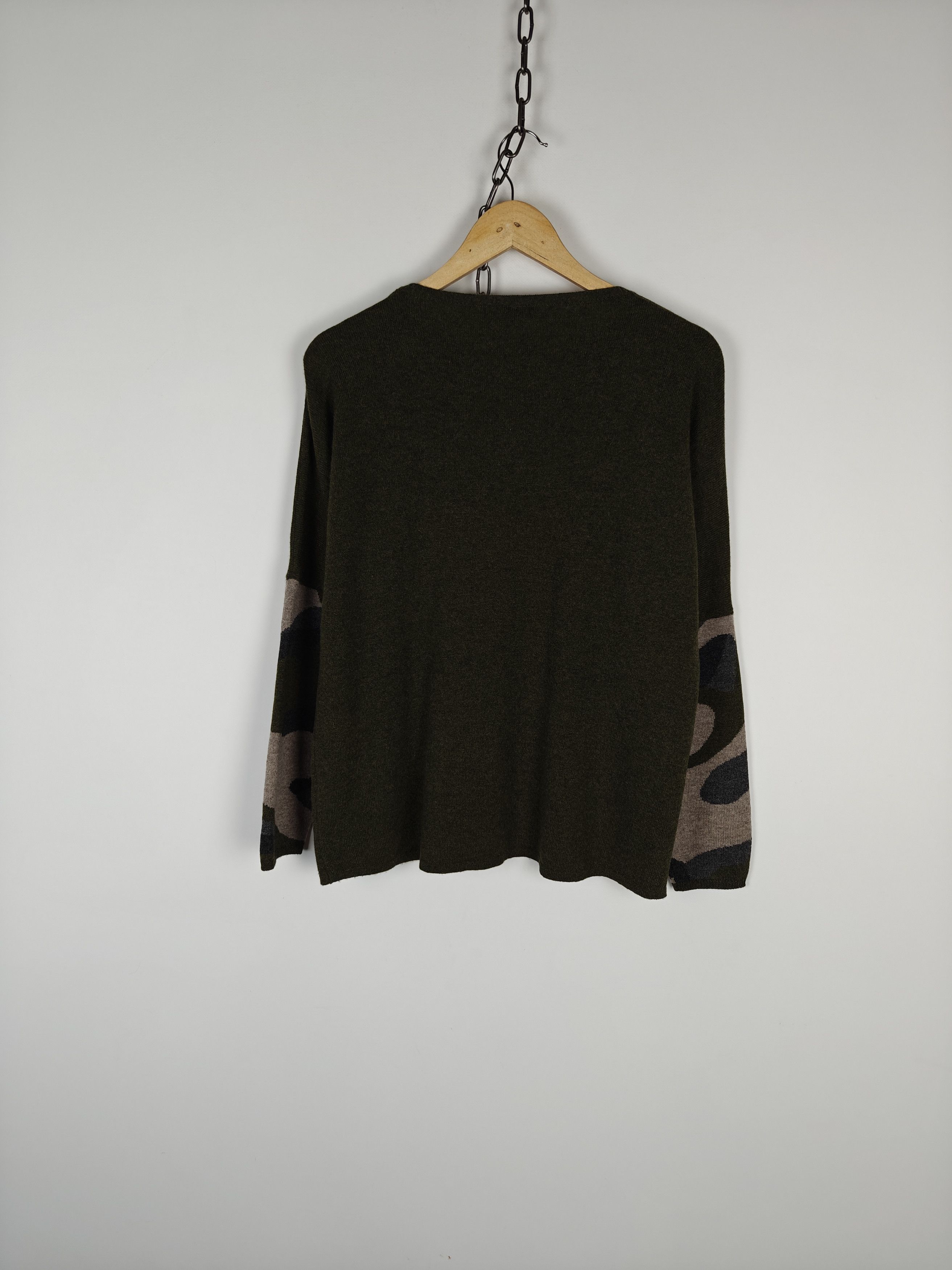 Other Kitted Cashmere Sweater Camo Sleeves Pullover M Size US M / EU 48-50 / 2 - 7 Thumbnail