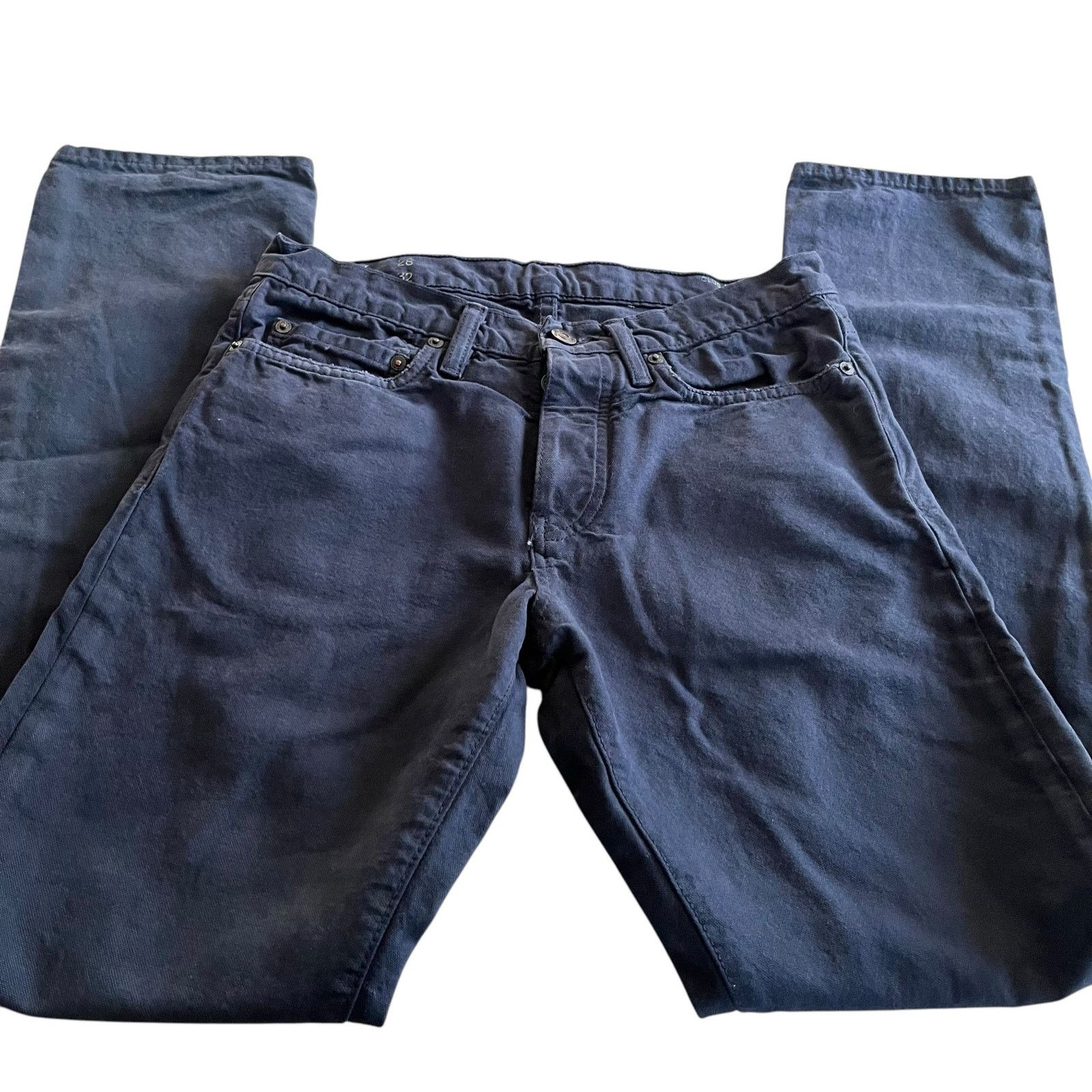 Club Monaco Club Monaco Mens Dark Blue Wash Slim Fit Denim Pants 28x30 Size US 28 / EU 44 - 1 Thumbnail