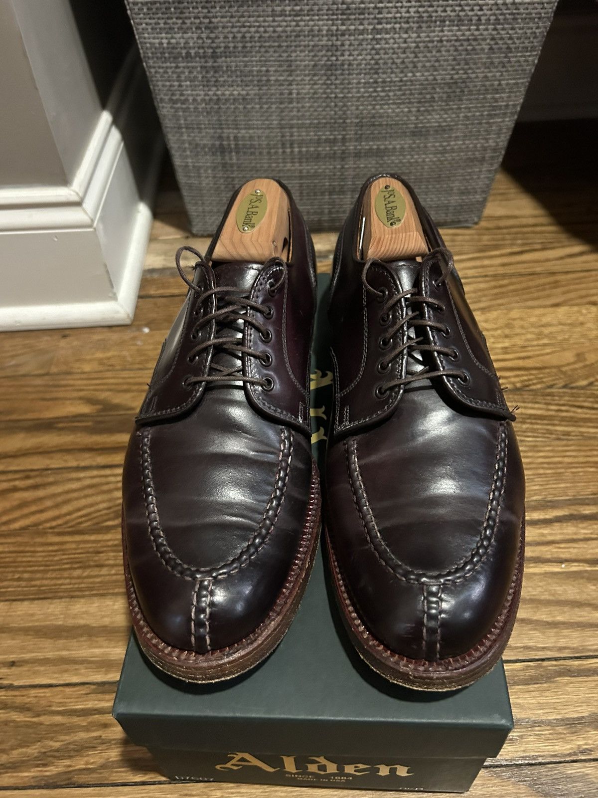 Alden Norwegian Split Toe Blucher Color Shell Cordovan