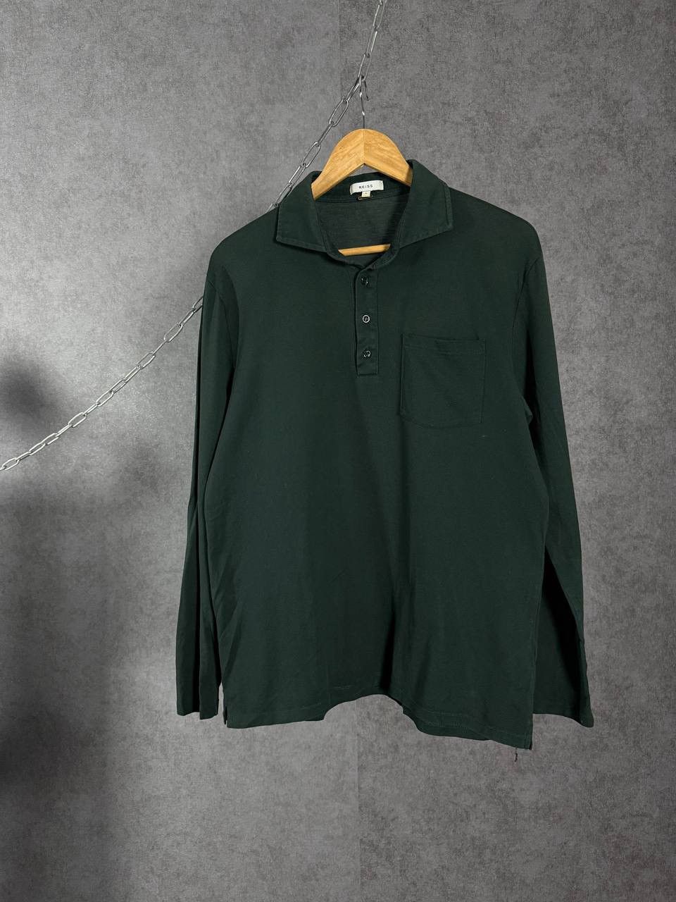 Reiss Reiss designer pocket polo longsleeve Size US L / EU 52-54 / 3 - 1 Thumbnail