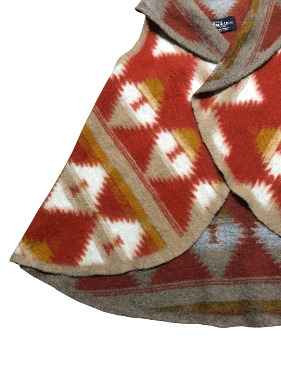 Native Vintage Mac & Co Navajo Buttonless Knitted Fabric (Italy) Size M / US 6-8 / IT 42-44 - 6 Thumbnail