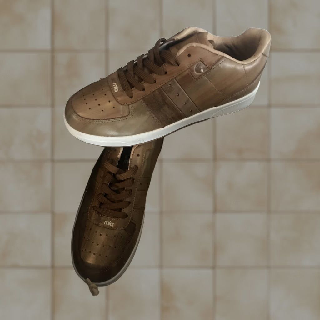 Akademiks VINTAGE Akademiks Brown Leather Sneakers 7.5 Hip Hop Mens Adults Leather Sneaker Brown Hip Hop 90s Size US 8 / EU 41 - 1 Thumbnail