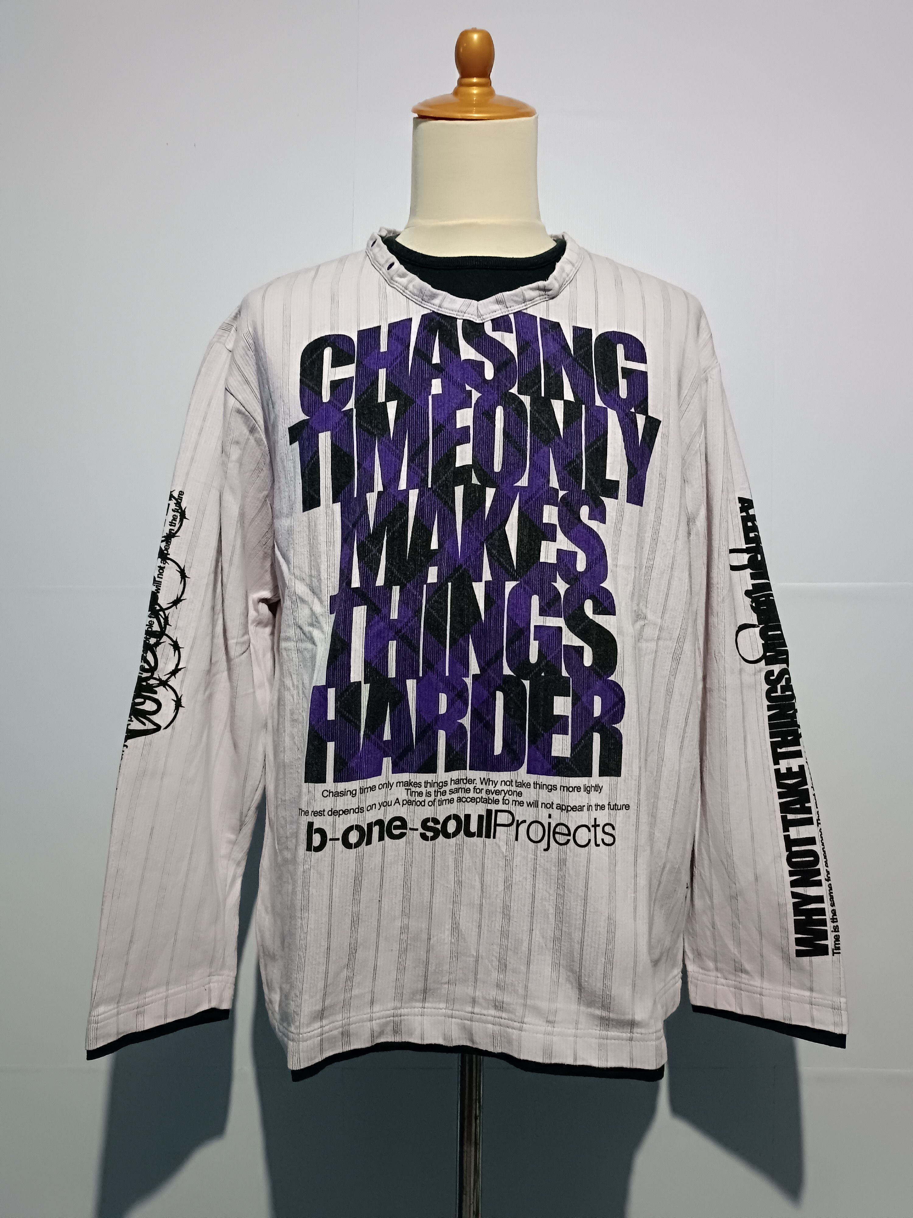 Japanese Brand Vintage Y2K Double Layer Shirt Poem Seditionaries Size US L / EU 52-54 / 3 - 1 Thumbnail