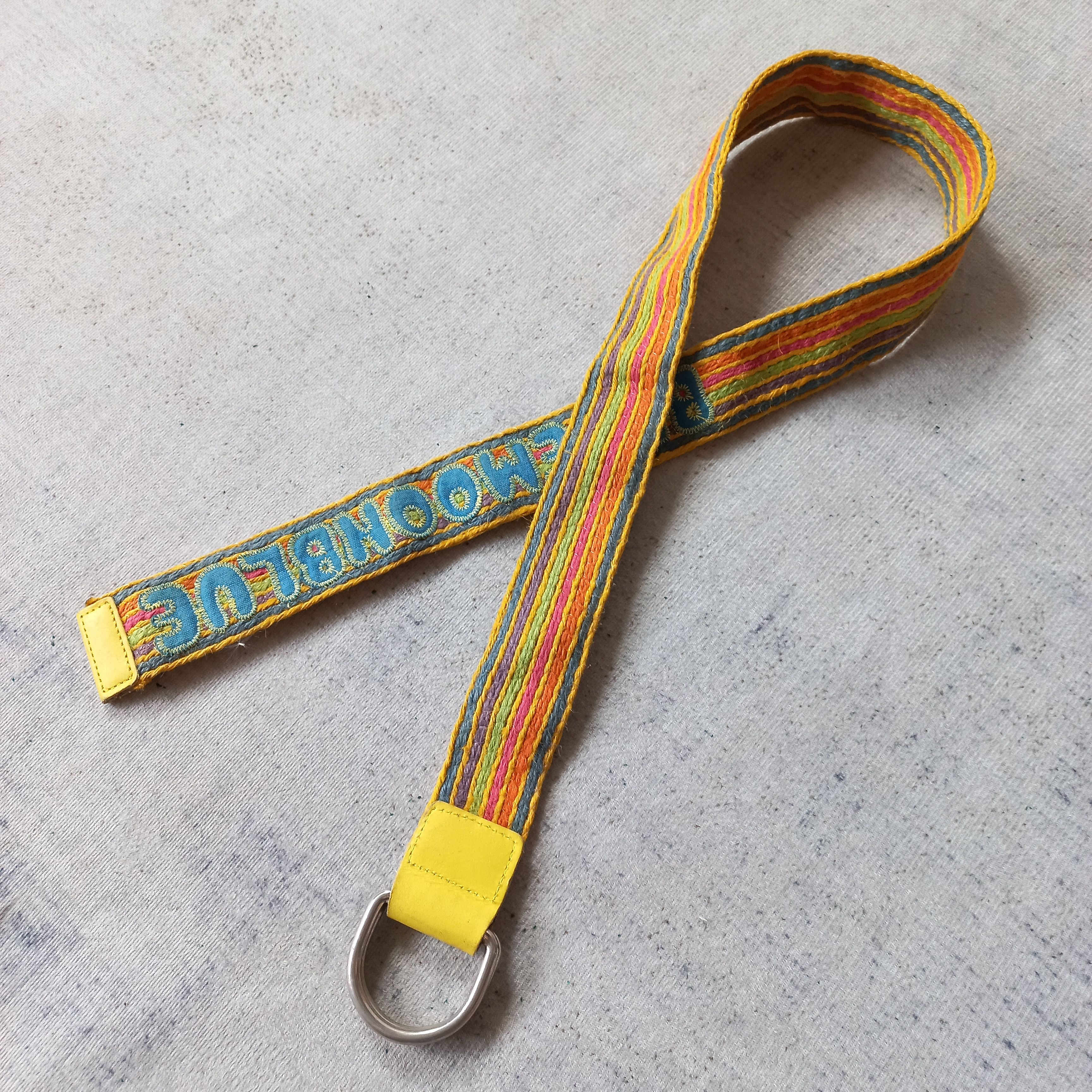 14th Addiction 🔆Blue moon blue japan multicolor stripes craft webbing belt Size ONE SIZE - 7 Thumbnail