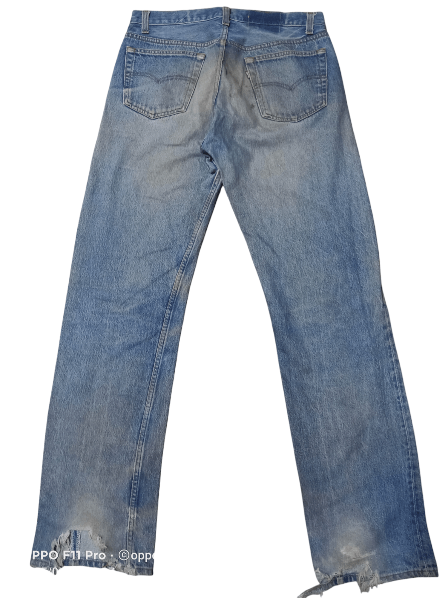 Levi's × Vintage 80s Levis Vintage Distressdenim Denim Size US 33 - 1 Thumbnail