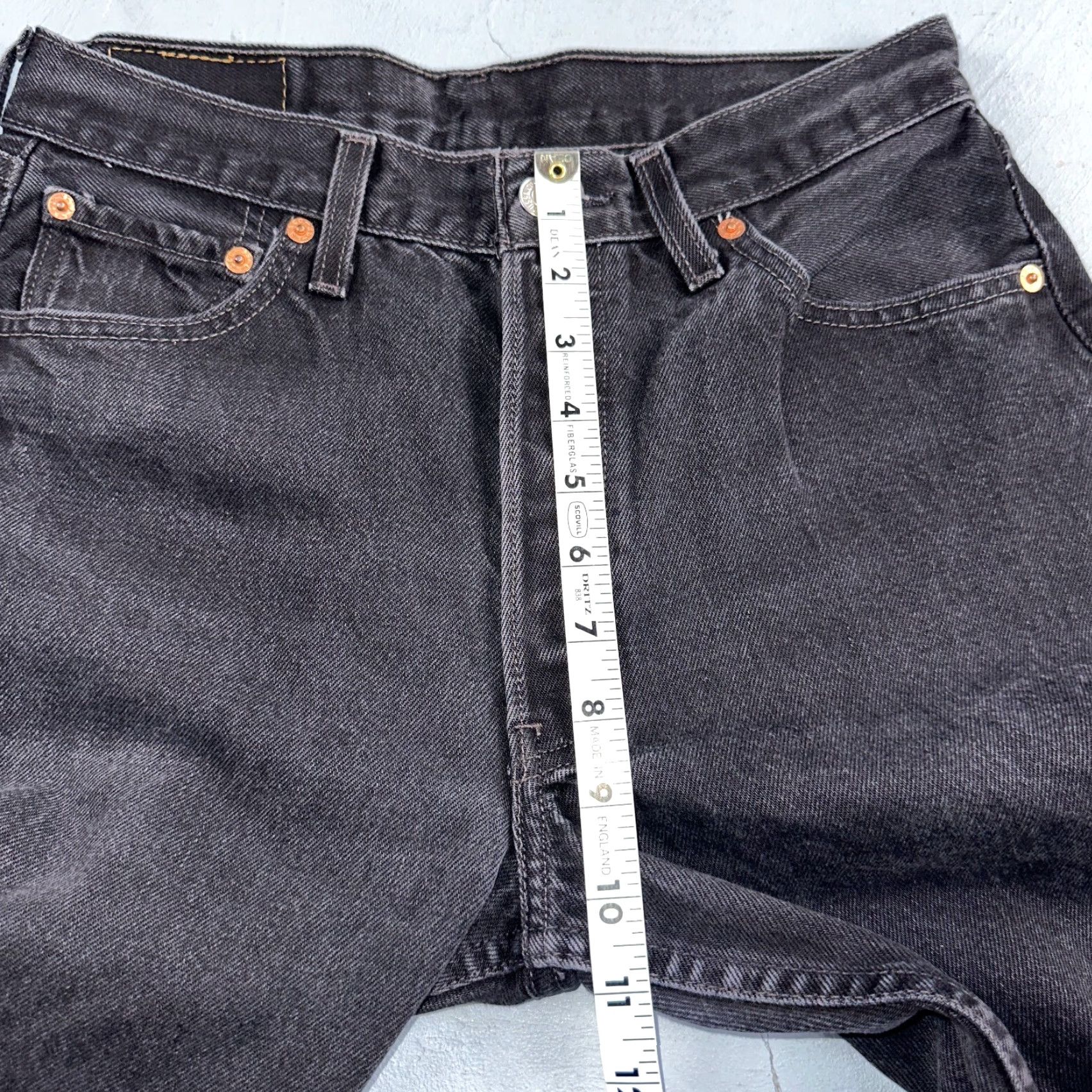 Levi's Levi's 501 Vintage Jeans Straight Leg 90s 30x32 Black Wash Mens Regular Denim Cotton Button Jean Levis 501 Series Vintage Yes 90s Theme Size US 30 / EU 46 - 6 Thumbnail