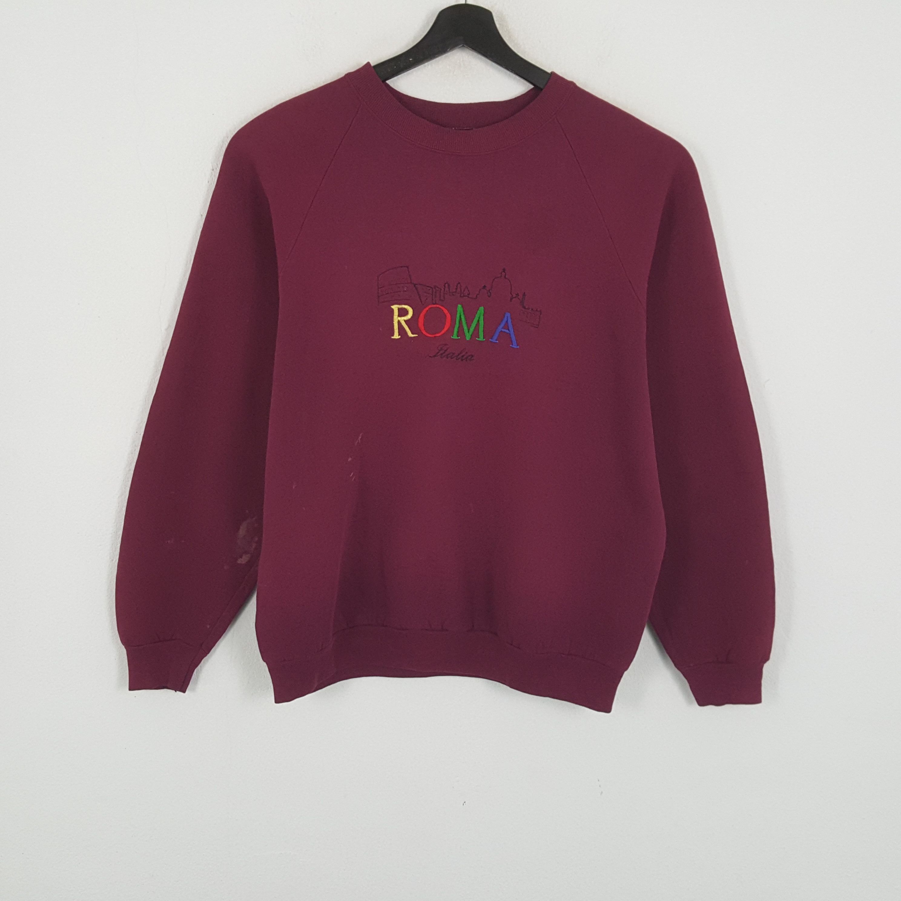 Vintage ROMA ITALIA Streetwear Style Vintage Sweatshirt Size US L / EU 52-54 / 3 - 1 Thumbnail