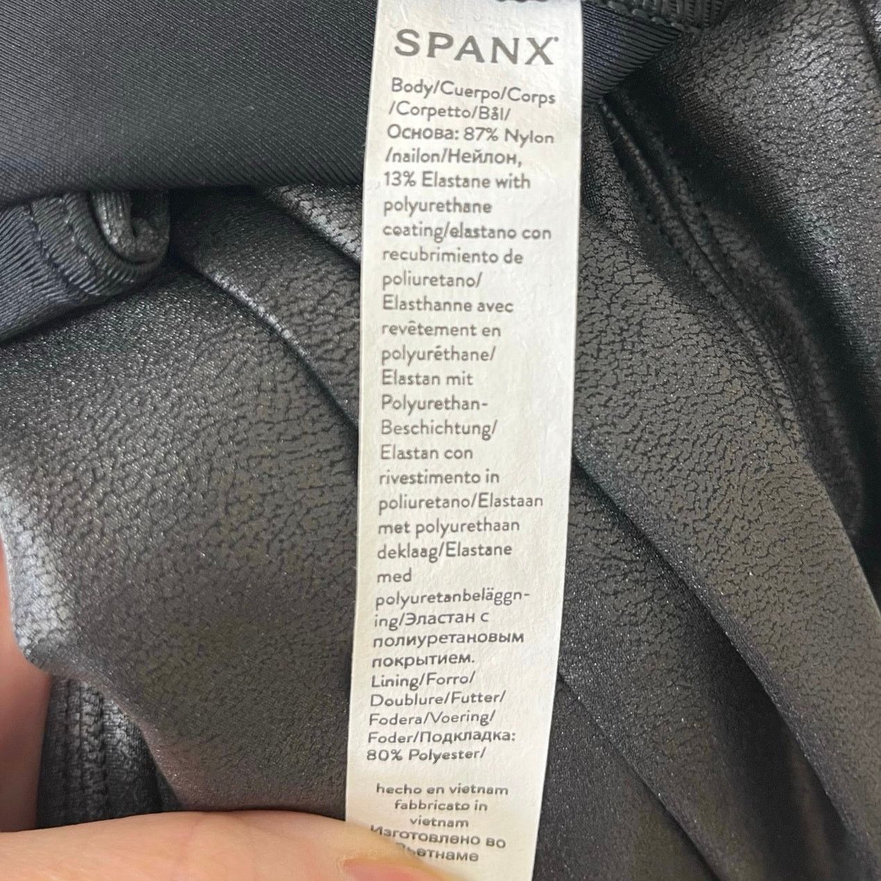 Spanx SPANX Shape Faux Leather Leggings NEW XL Size 38" / US 16 / IT 52 - 6 Thumbnail