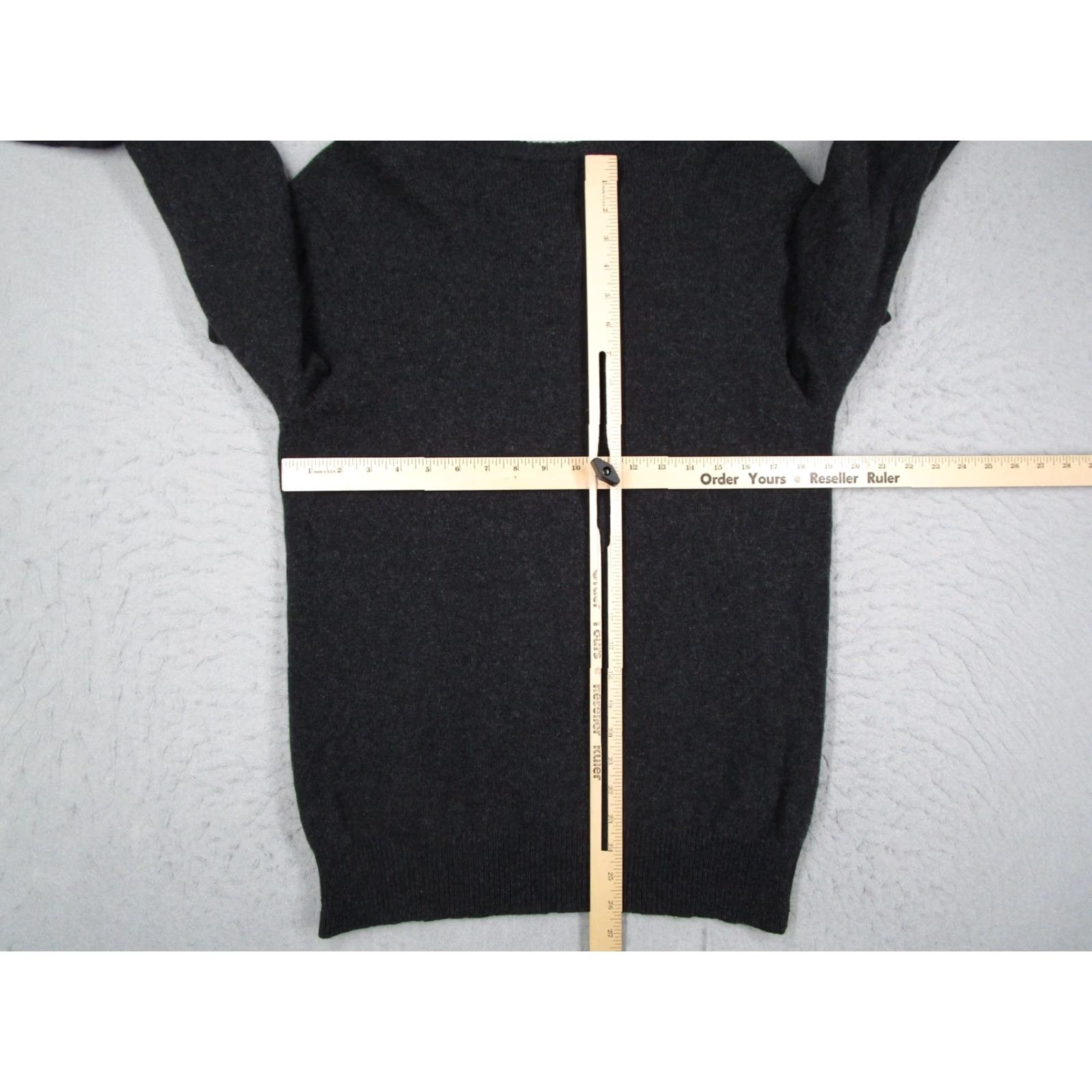 Polo Ralph Lauren VINTAGE Polo Ralph Lauren Sweater Men Large Gray Lambswool V Neck Knit Pullover Pony Size US L / EU 52-54 / 3 - 4 Thumbnail