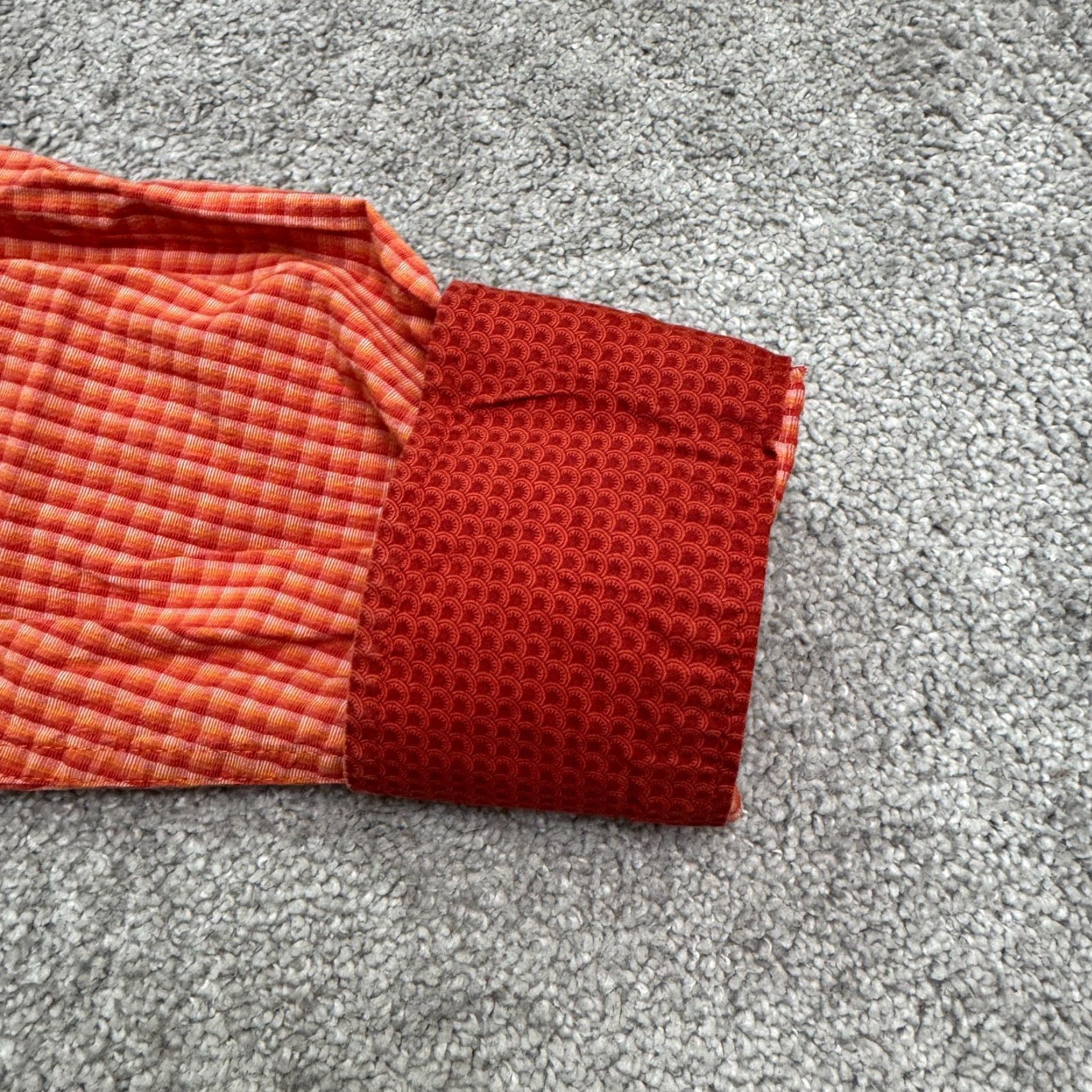 Wrangler Wrangler George Strait Western Button-Down Shirt Men 2XL Orange Plaid Cotton Shirt Mens Size US XXL / EU 58 / 5 - 4 Thumbnail