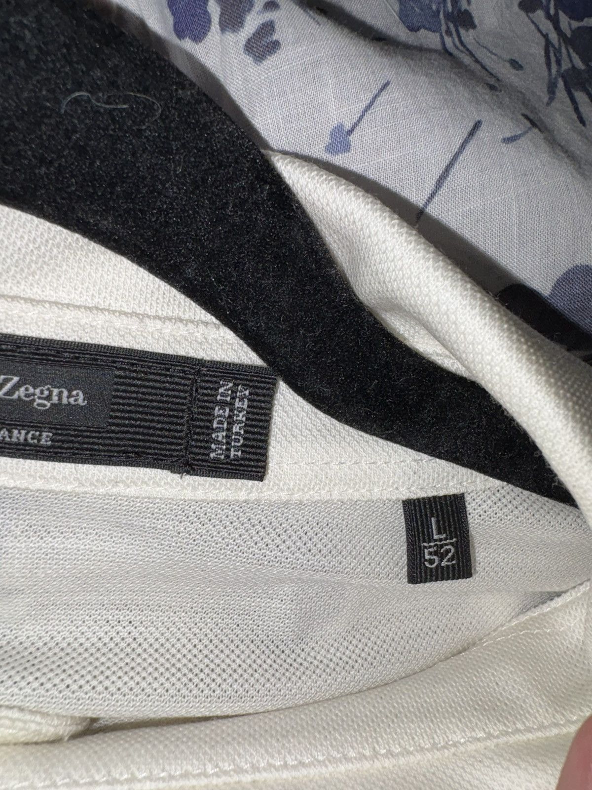 Ermenegildo Zegna Ermenegildo Zegna White Polo Size US L / EU 52-54 / 3 - 4 Thumbnail